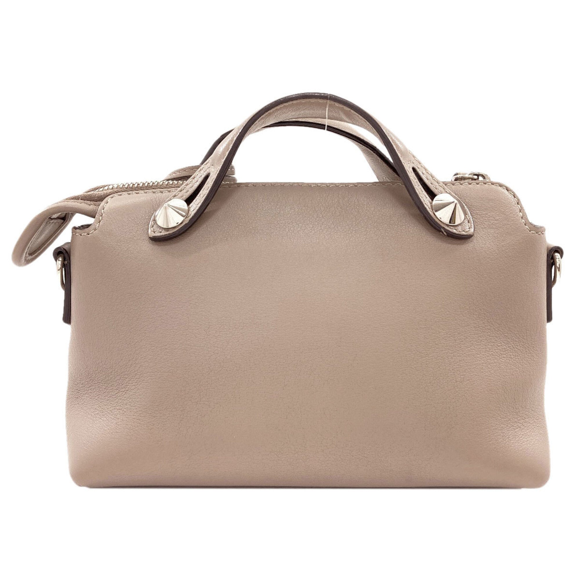 Fendi Grayish Leather Handbag (Pre-Owned)