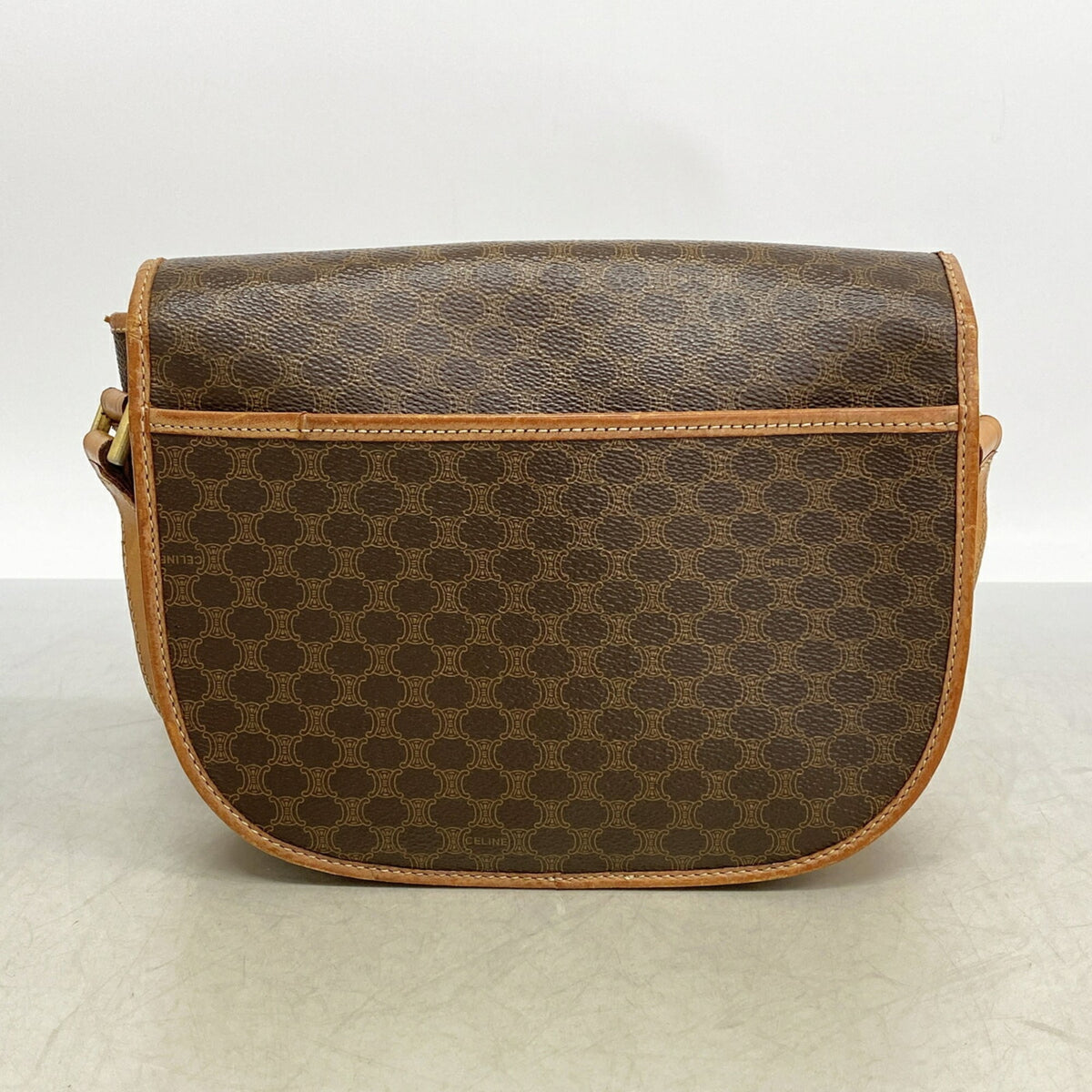 Celine Brown Pvc Shoulder Bag (Pre-Owned)