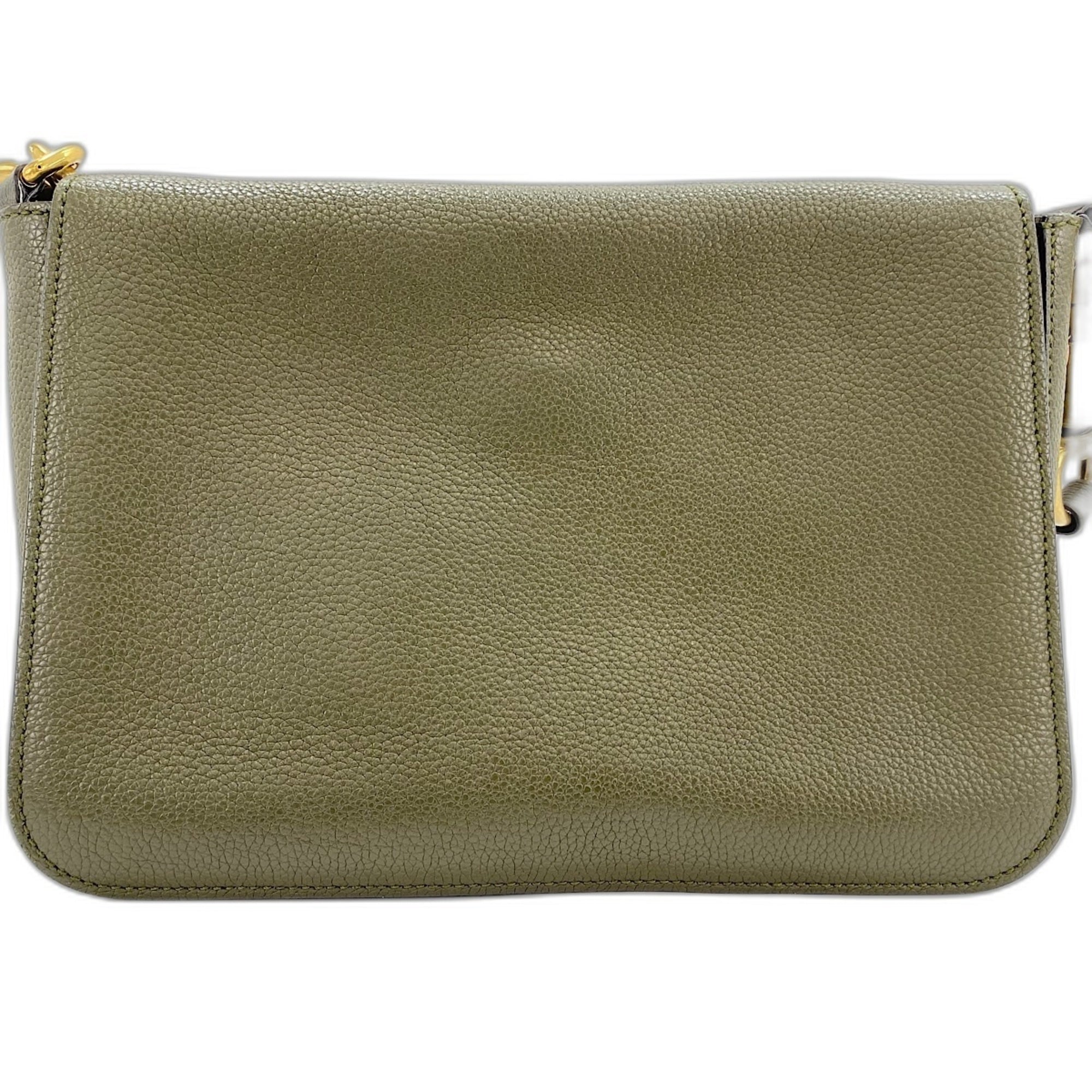 Gucci Green Leather Shoulder Bag (Pre-Owned)