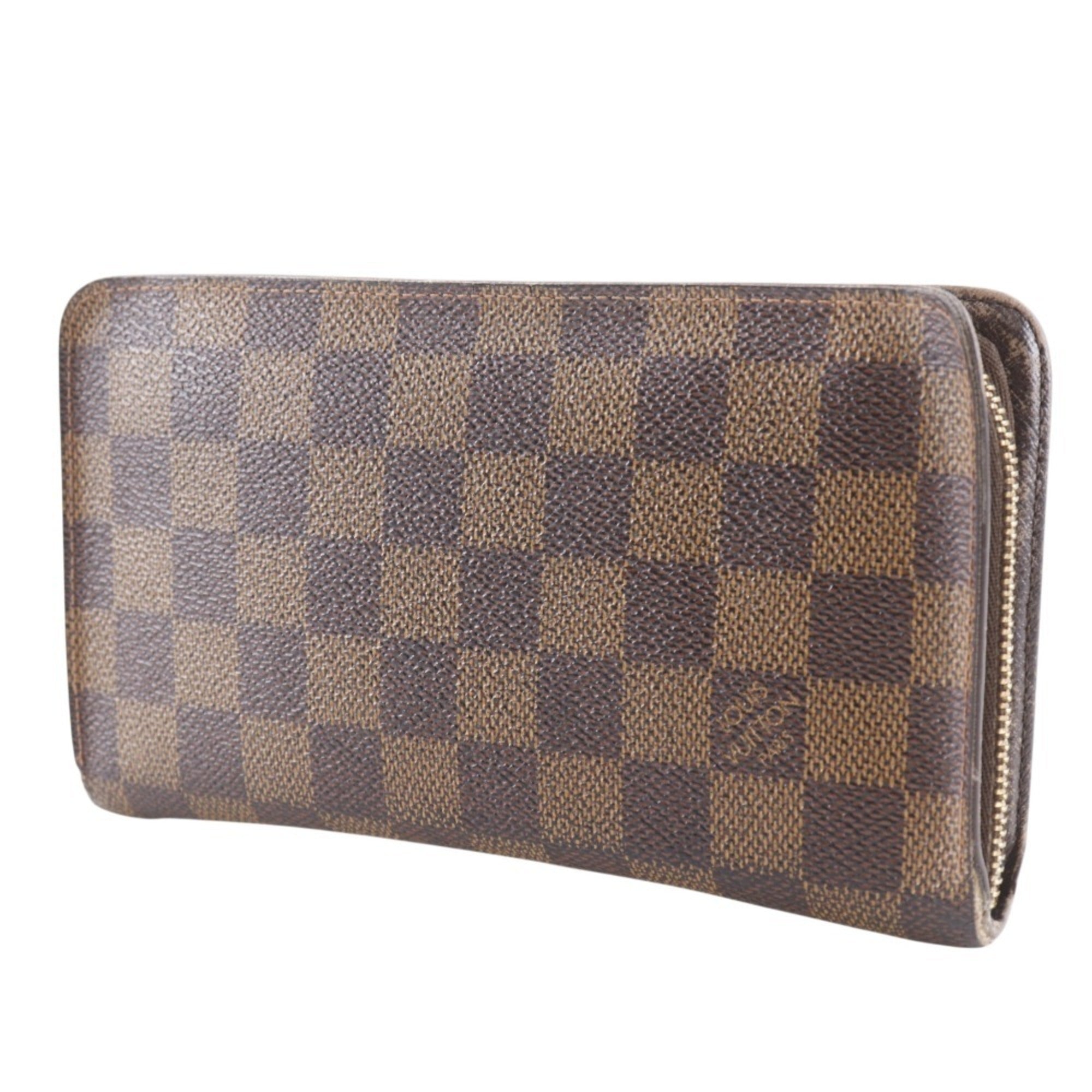 Louis Vuitton Brown Damier Canvas Long Wallet (Bi-Fold) (Pre-Owned)