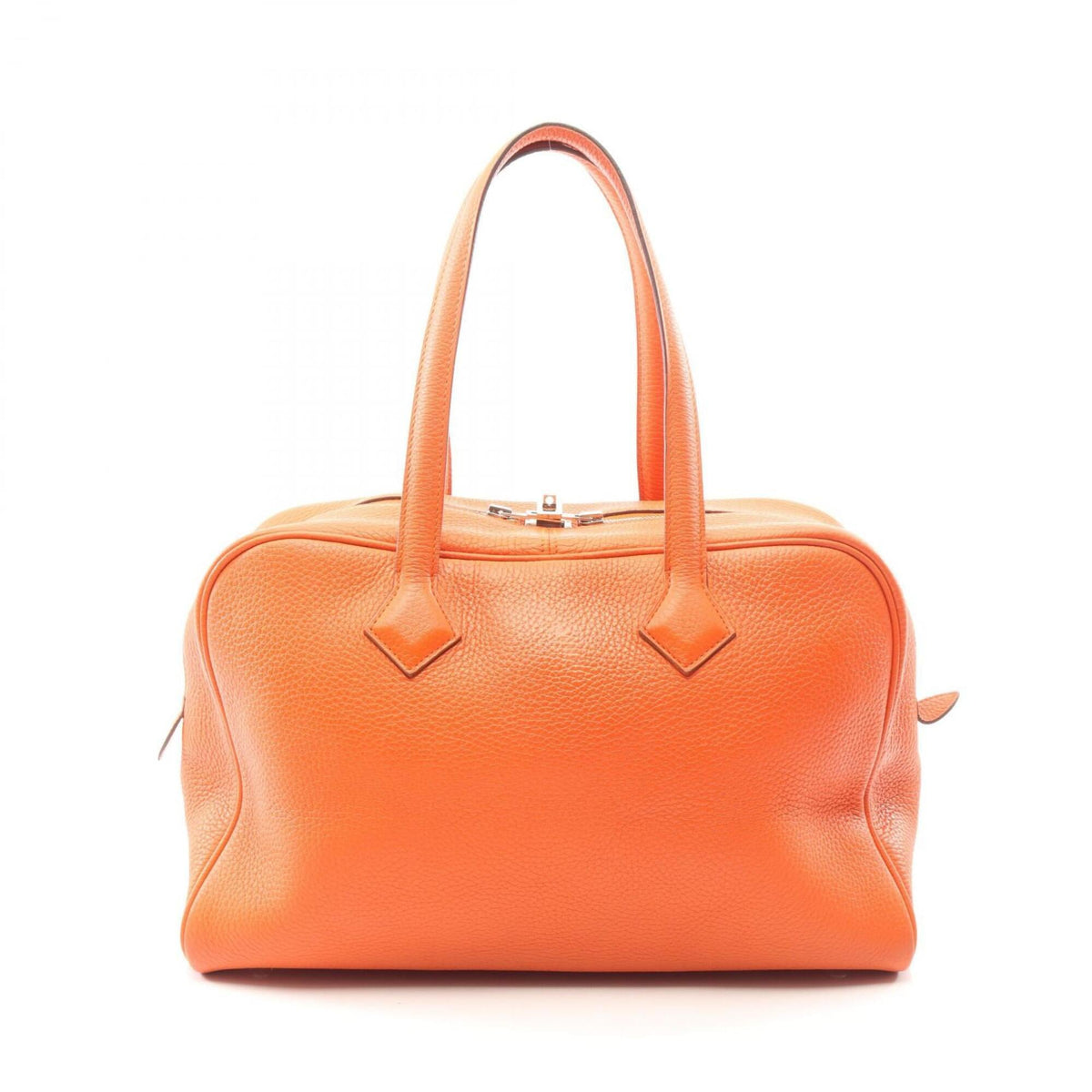Hermes Orange Leather Handbag (Pre-Owned)