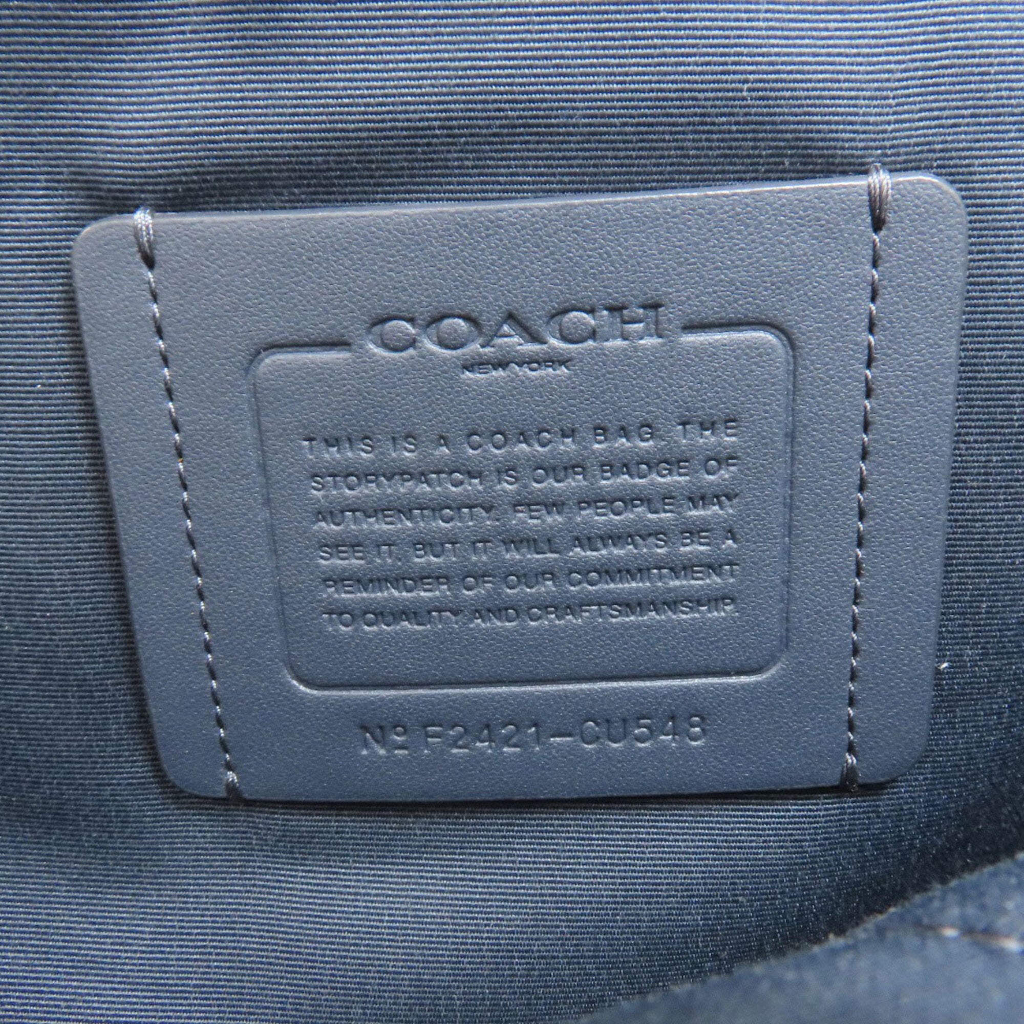 Coach Navy Pvc Backpack (Pre-Owned)