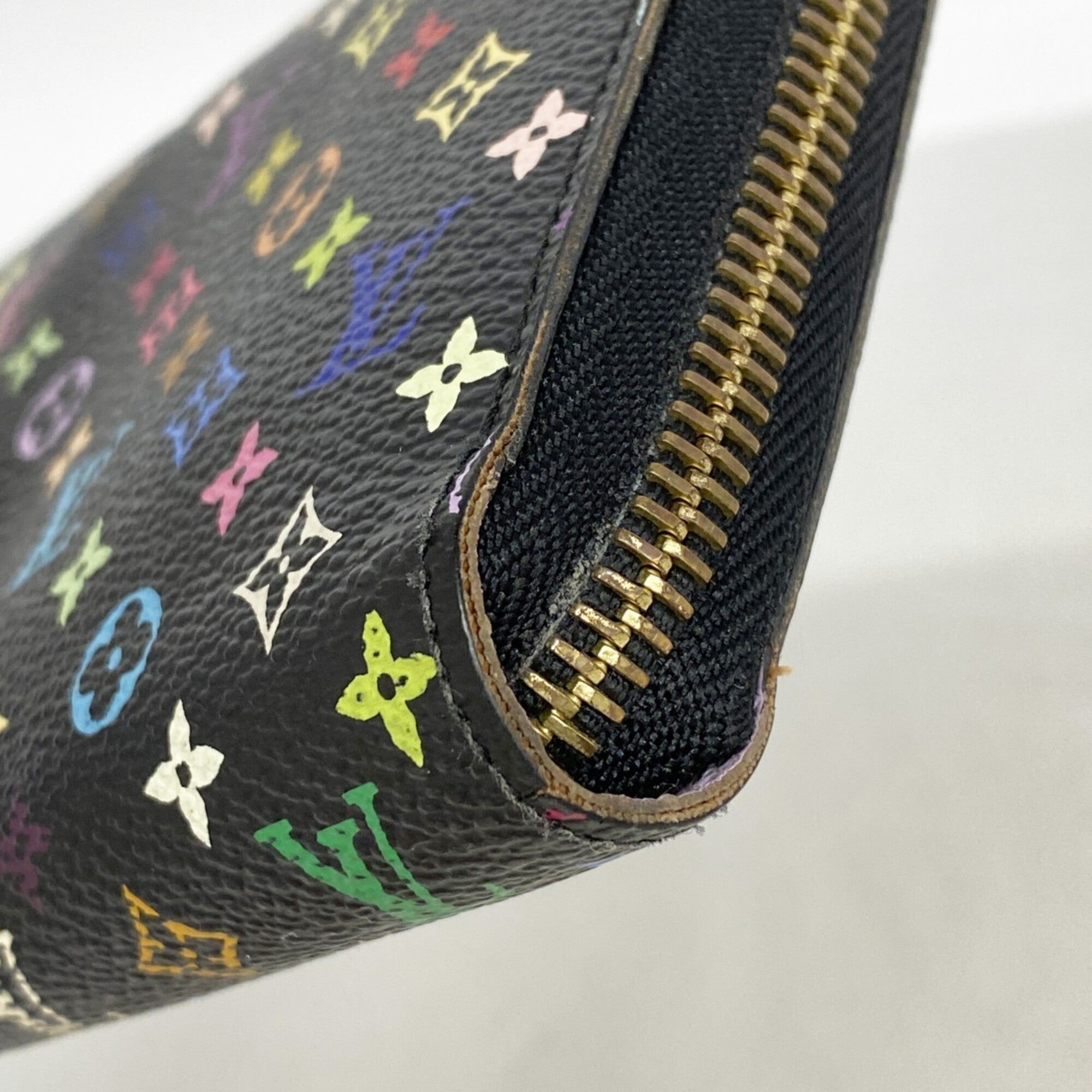 Louis Vuitton Noir Violet Long Wallet (Bi-Fold) (Pre-Owned)