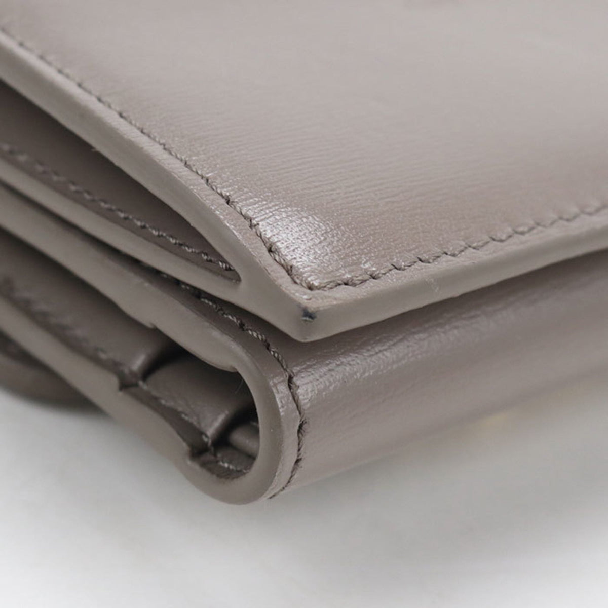 Celine Gray Leather Wallet (Tri-Fold) (Pre-Owned)