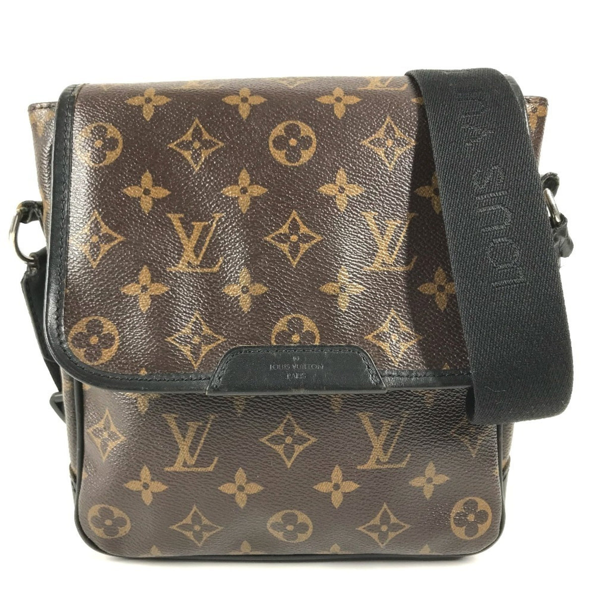 Louis Vuitton Black Brown Monogram Canvas Pochette Shoulder Bag (Pre-Owned)