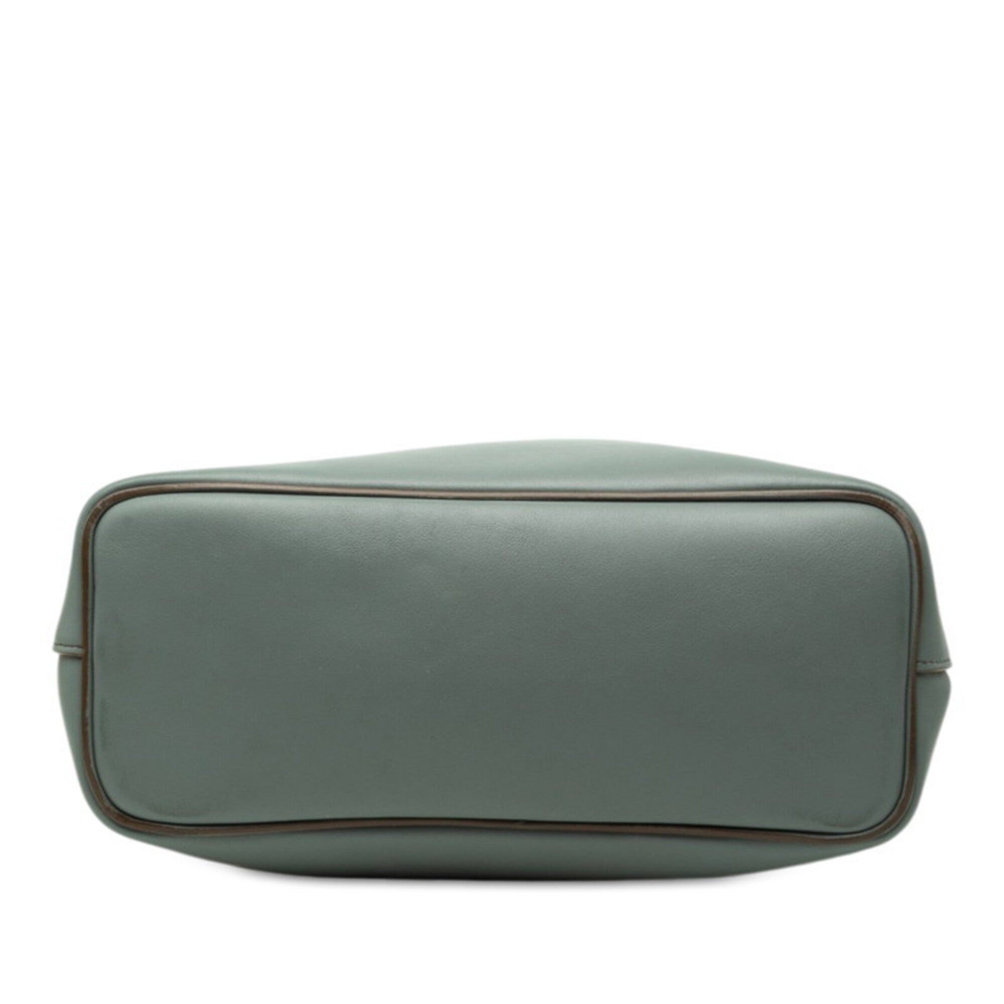 Celine Blue Gray Leather Handbag Shoulder Bag (Pre-Owned)