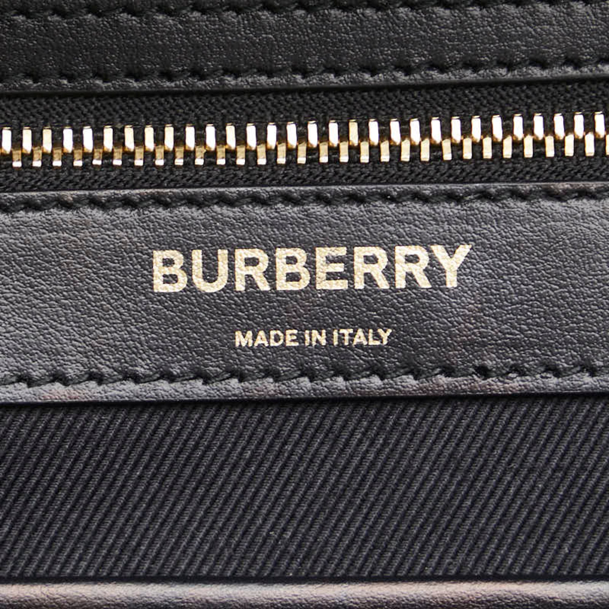 Burberry Brown Pvc Leather Backpack (Pre-Owned)