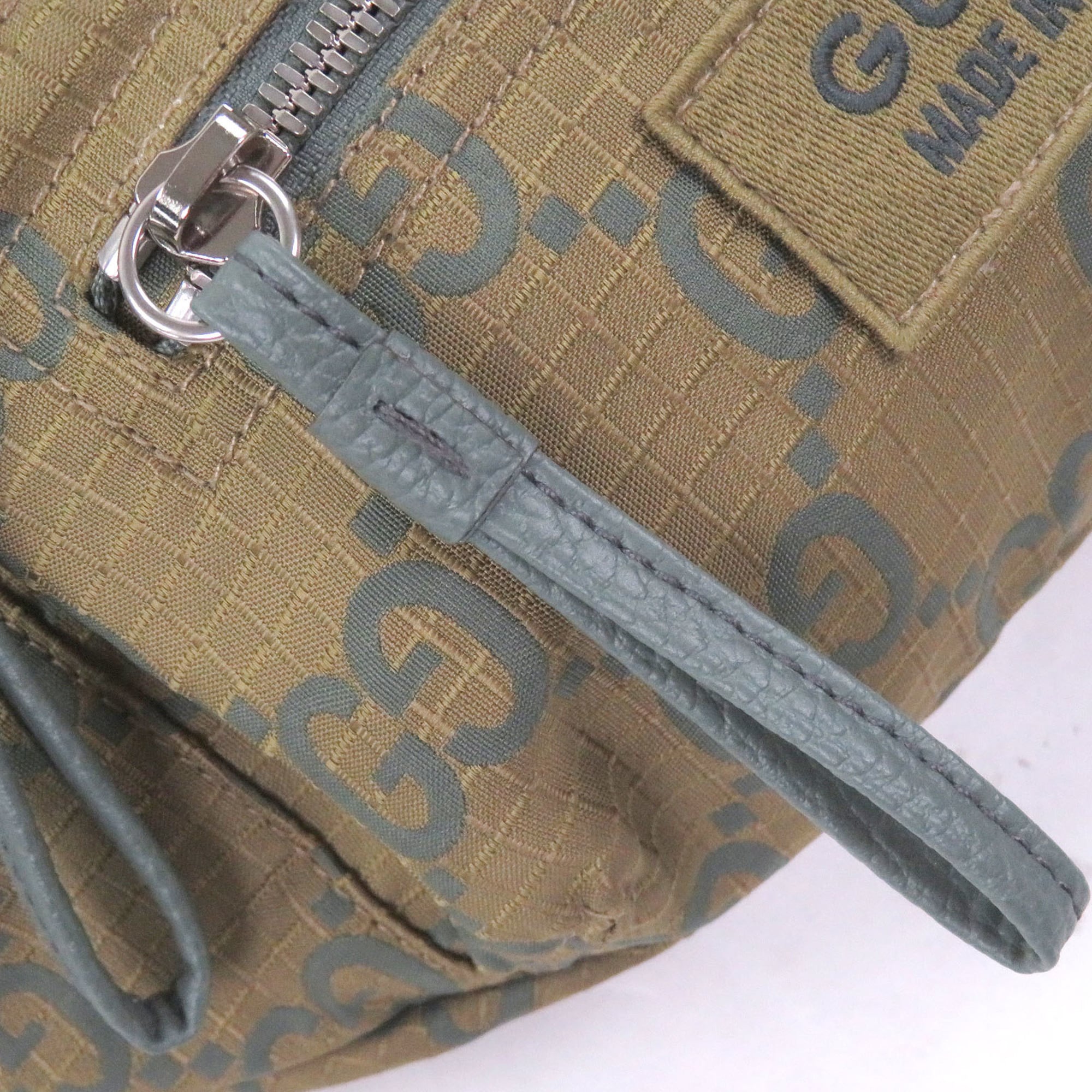 Gucci Khaki Nylon Sling Bag (Pre-Owned)