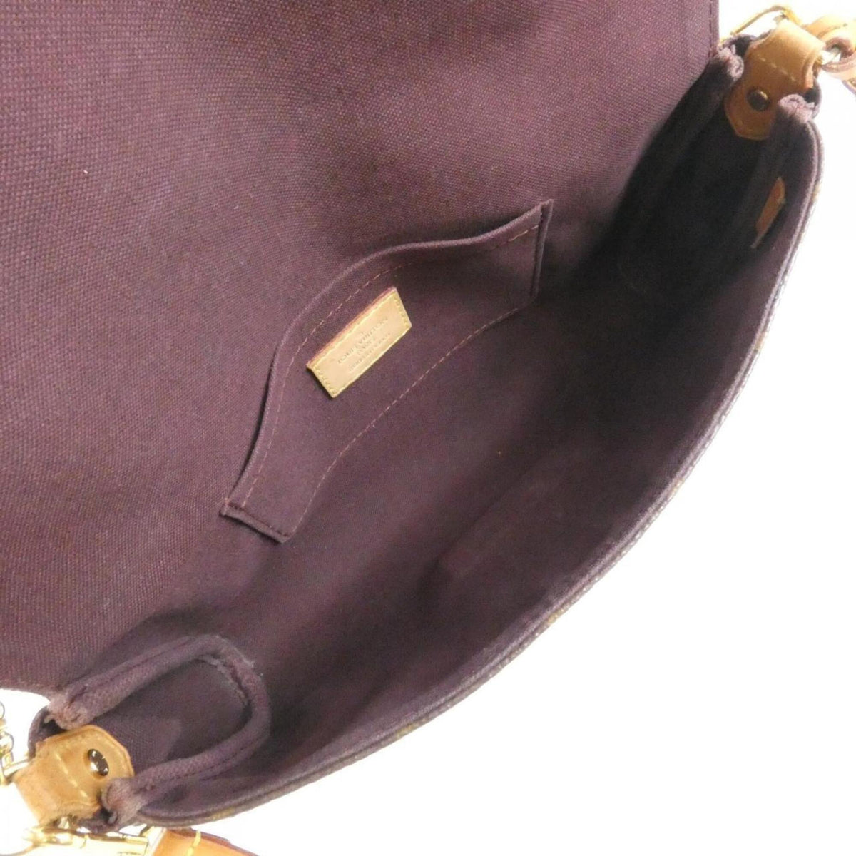 Louis Vuitton Marron Coated Canvas Shoulder Bag (Pre-Owned)