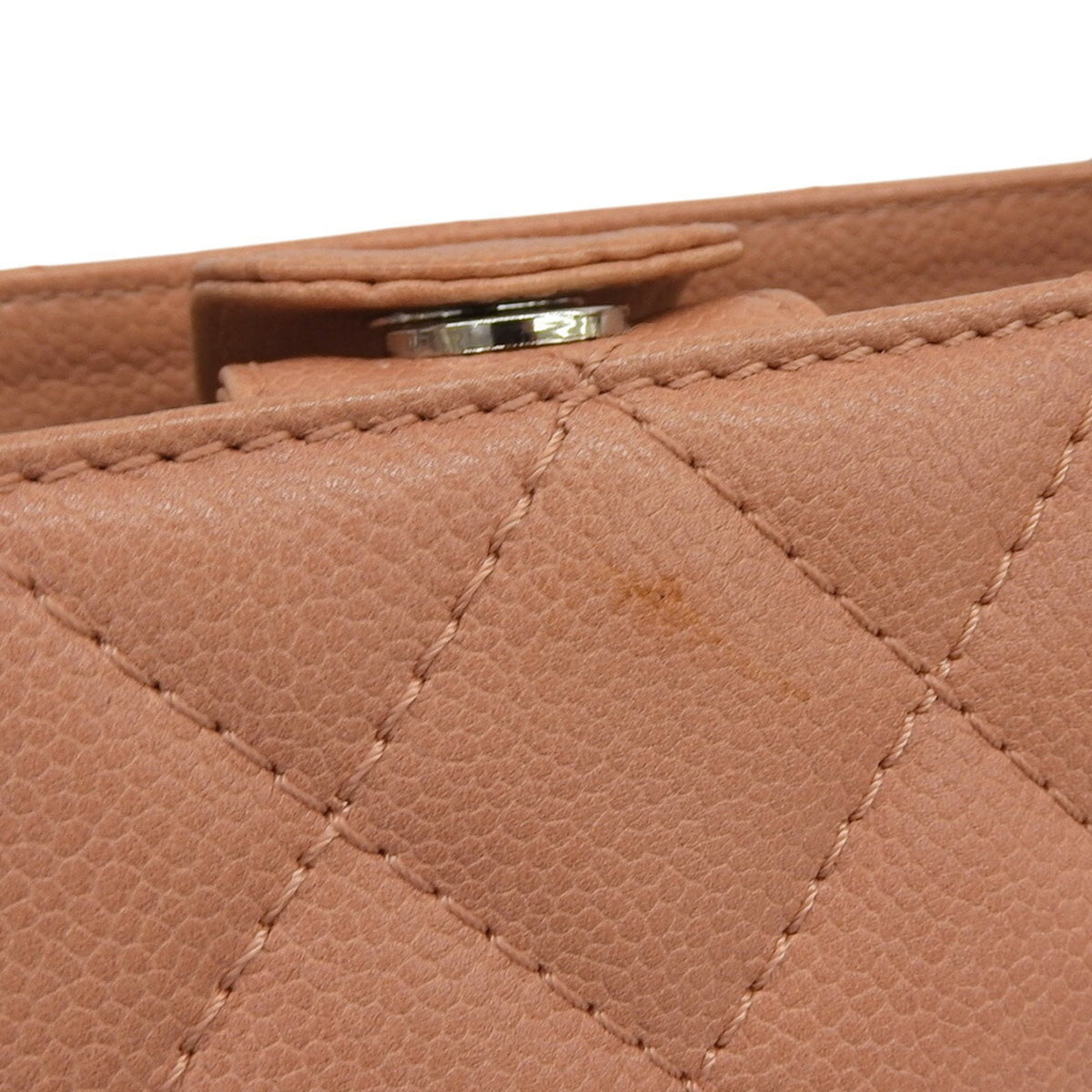 Chanel Salmon Pink Grained Calfskin Tote Bag (Pre-Owned)