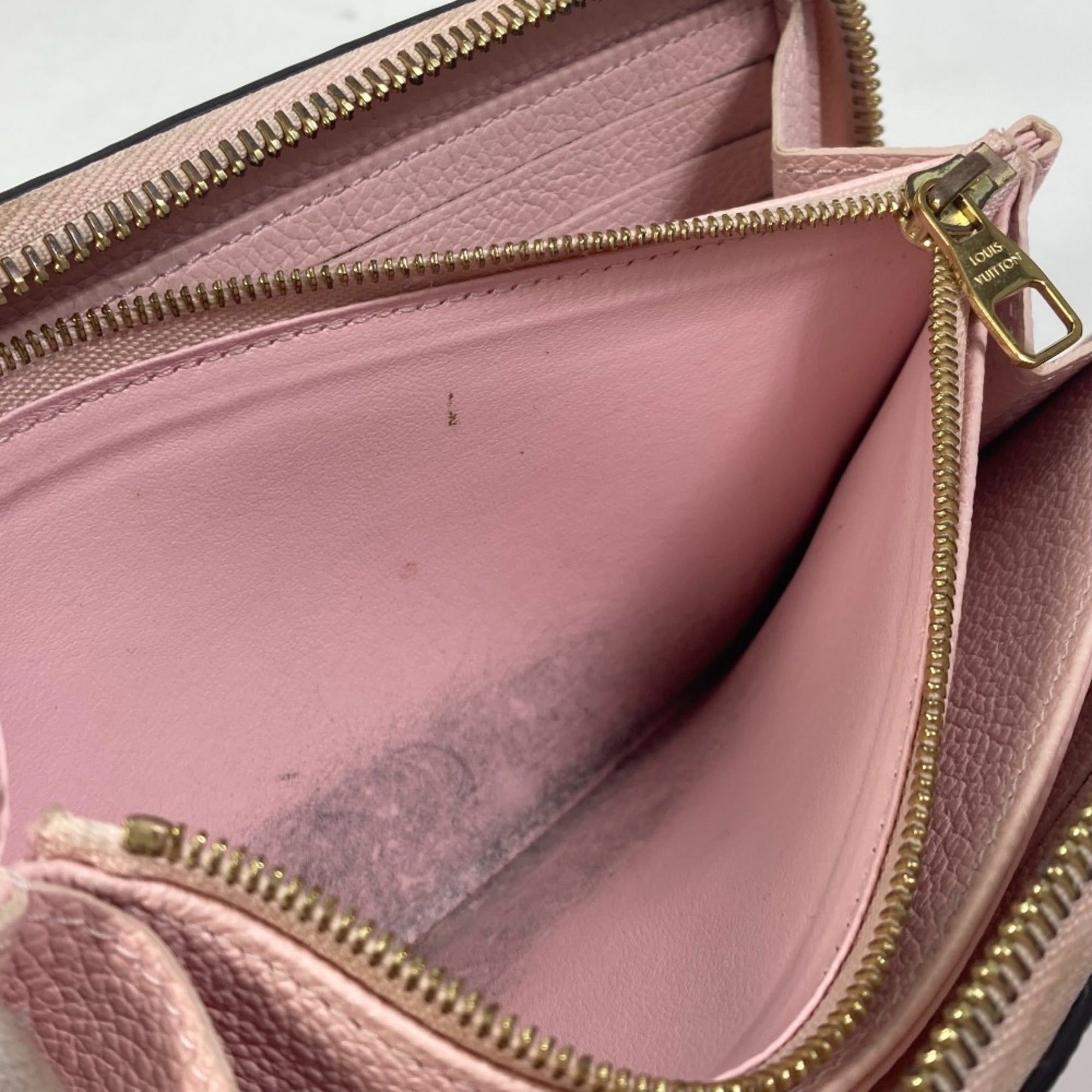 Louis Vuitton Monogram Empreinte Pink Monogram Empreinte Long Wallet (Bi-Fold) (Pre-Owned)