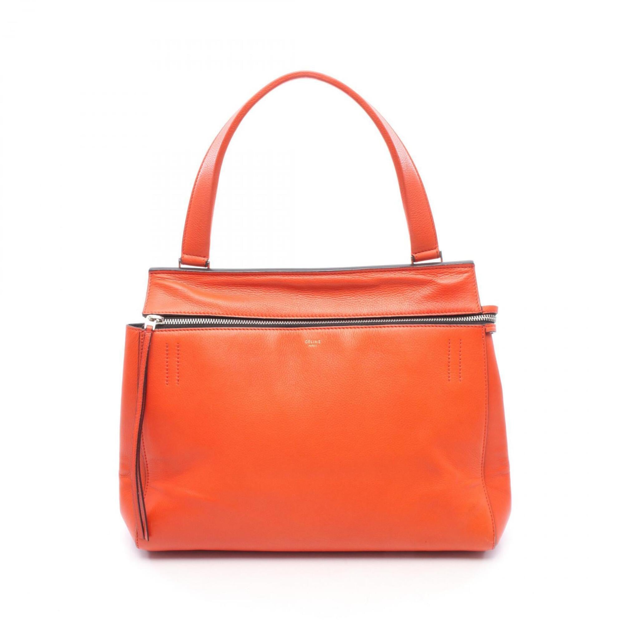 Celine Orange Leather Handbag (Pre-Owned)
