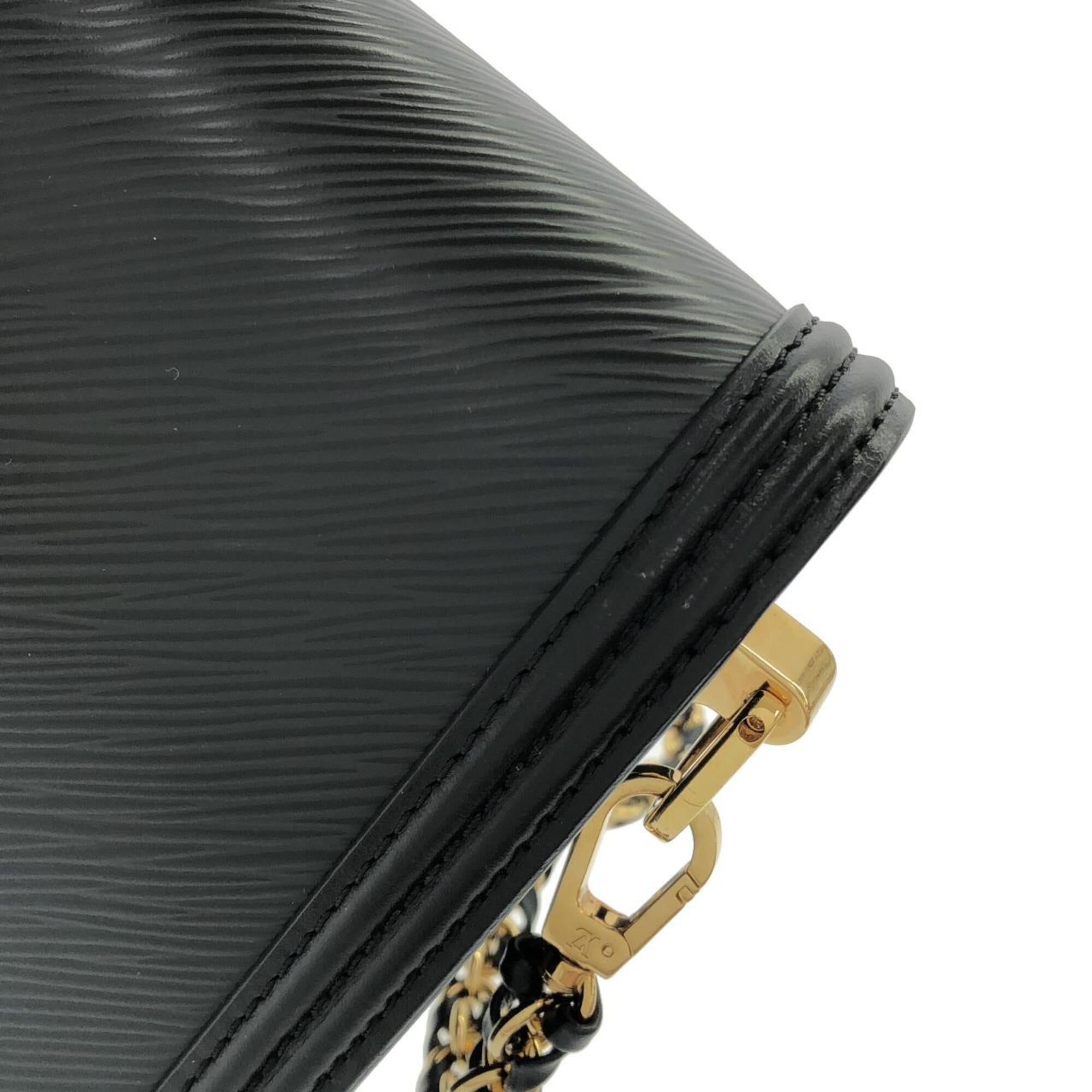 Louis Vuitton Black Leather Shoulder Bag (Pre-Owned)