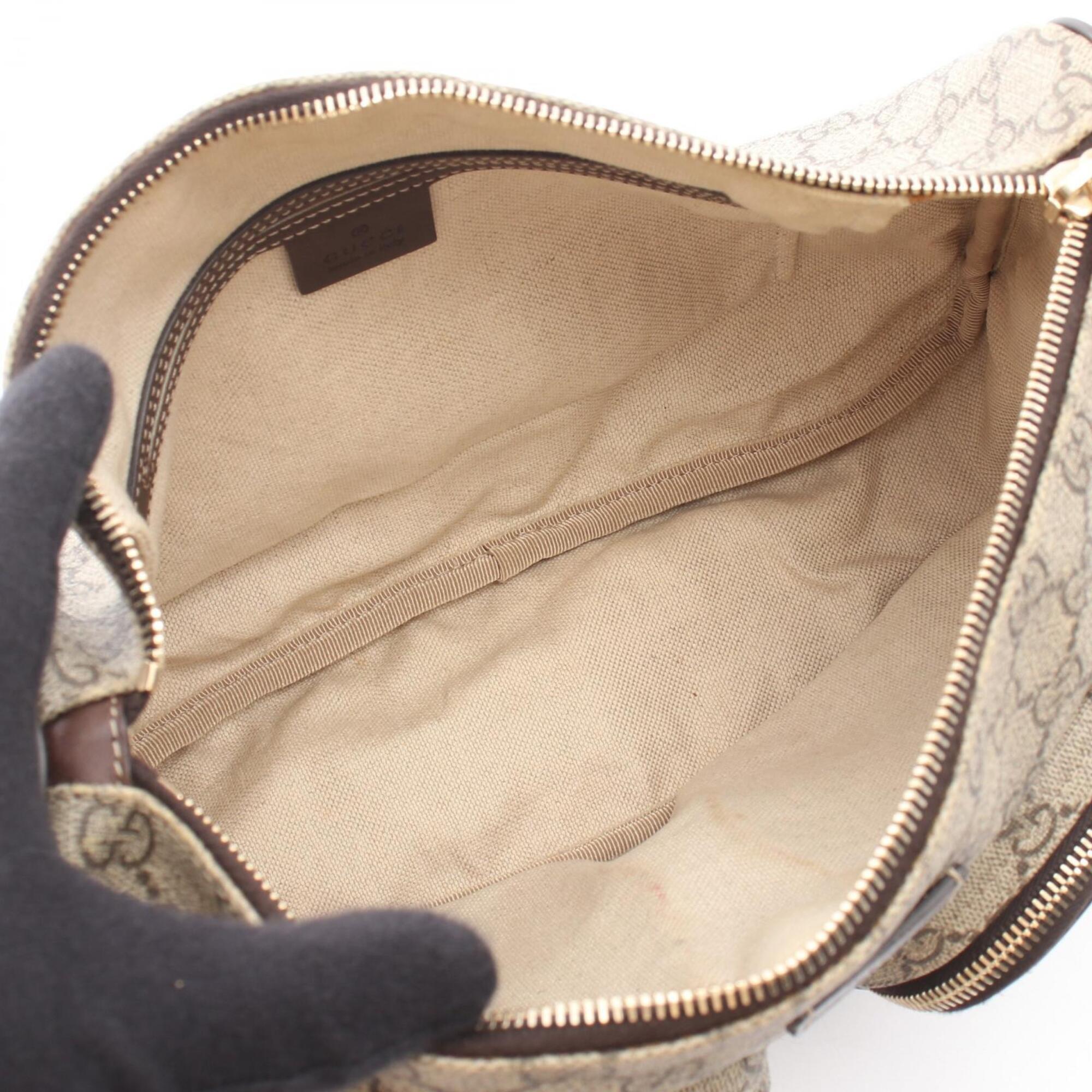 Gucci Beige Brown Pvc Leather Handbag Shoulder Bag (Pre-Owned)