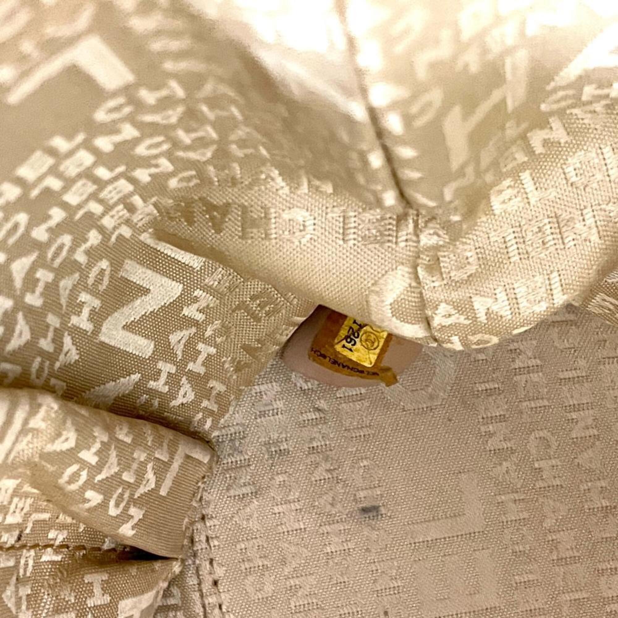 Chanel Wild Stitch Beige Grained Calfskin Tote Bag (Pre-Owned)