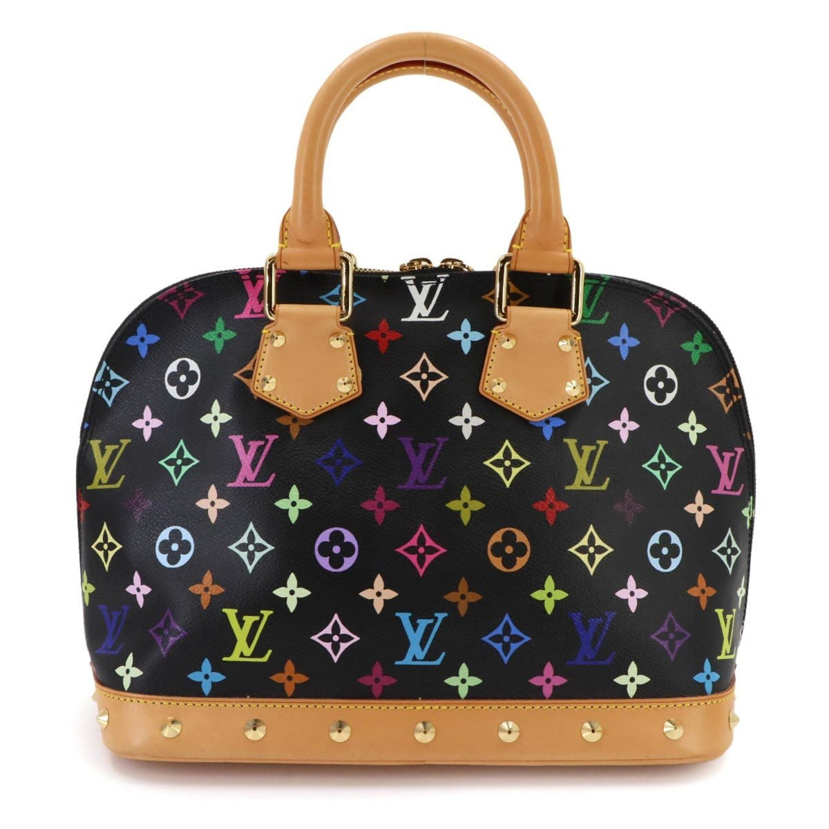 Louis Vuitton Multi-Color Noir Monogram Multicolore Canvas Handbag (Pre-Owned)