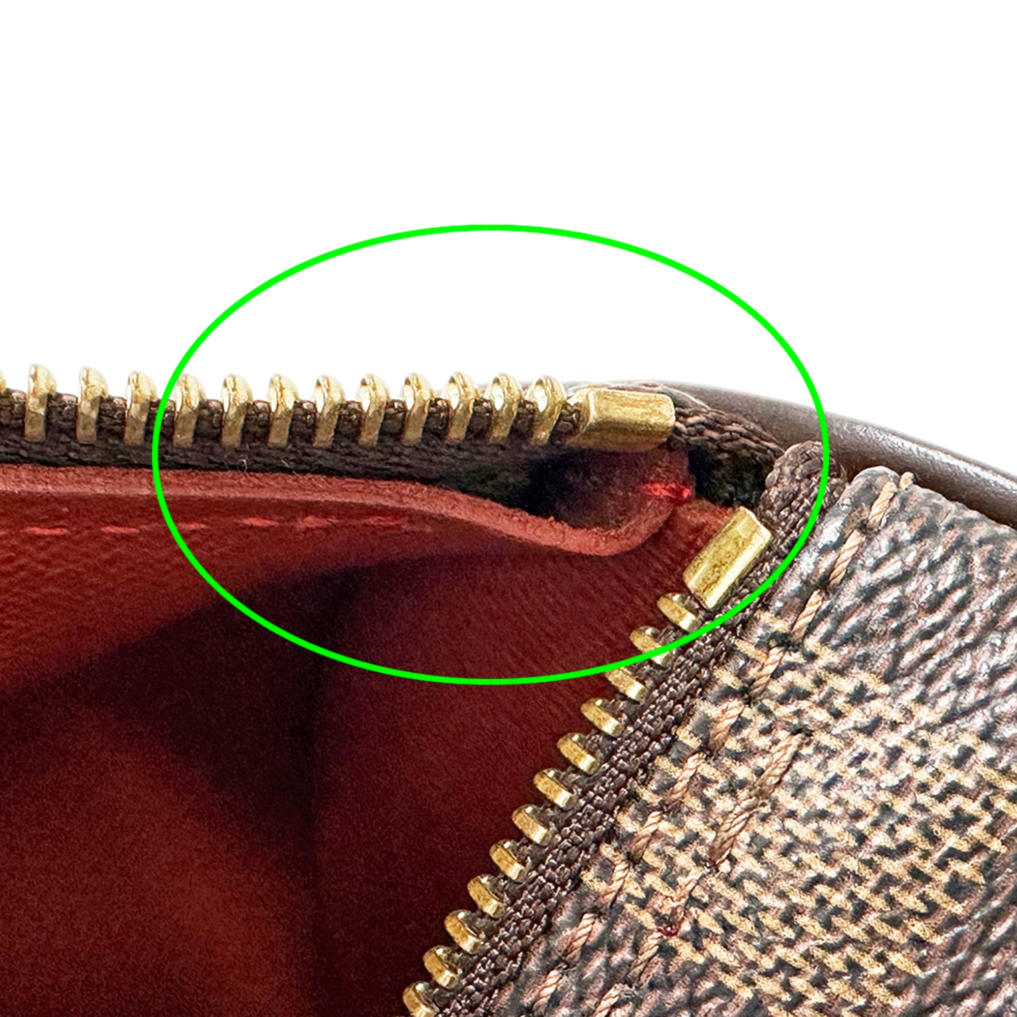Louis Vuitton Brown Damier Canvas Galle Damier Canvas Handbag (Pre-Owned)