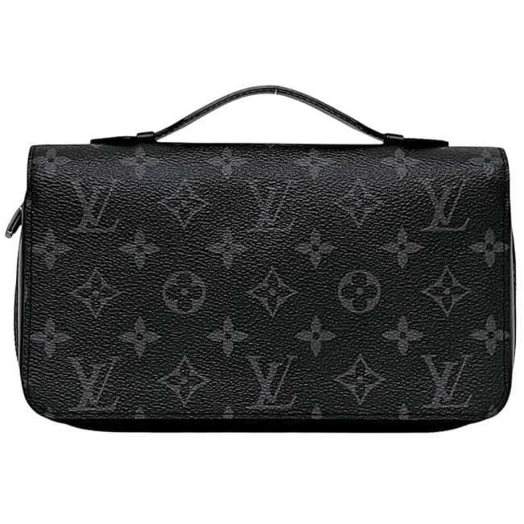 Louis Vuitton Black Monogram Eclipse Monogram Eclipse Long Wallet (Bi-Fold) (Pre-Owned)