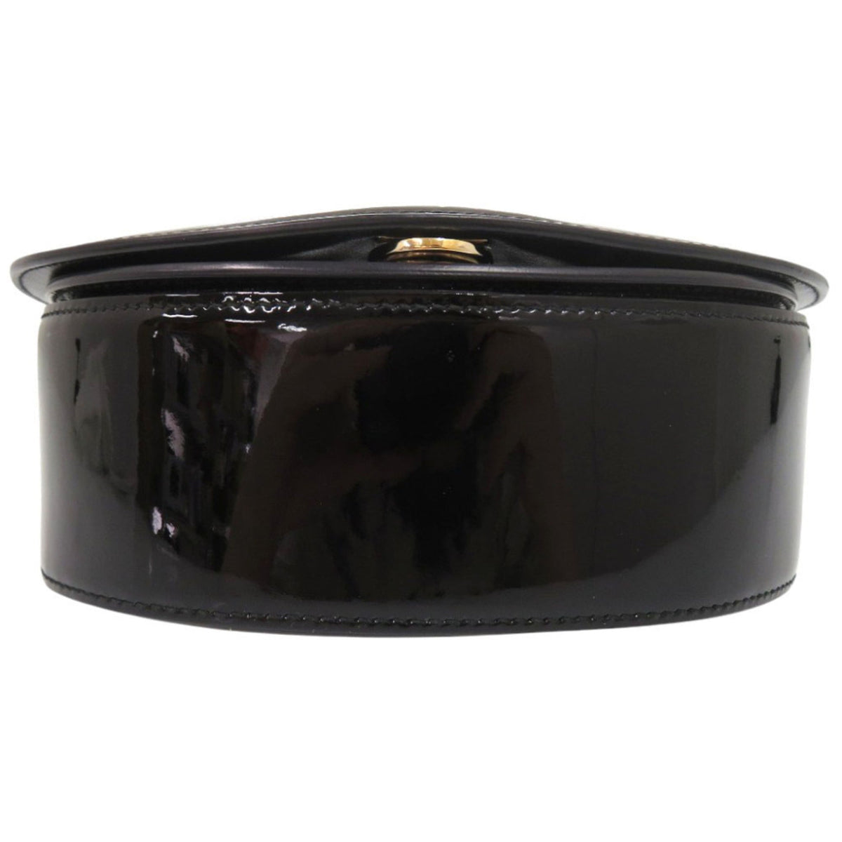 Salvatore Ferragamo Black Patent Leather Shoulder Bag (Pre-Owned)