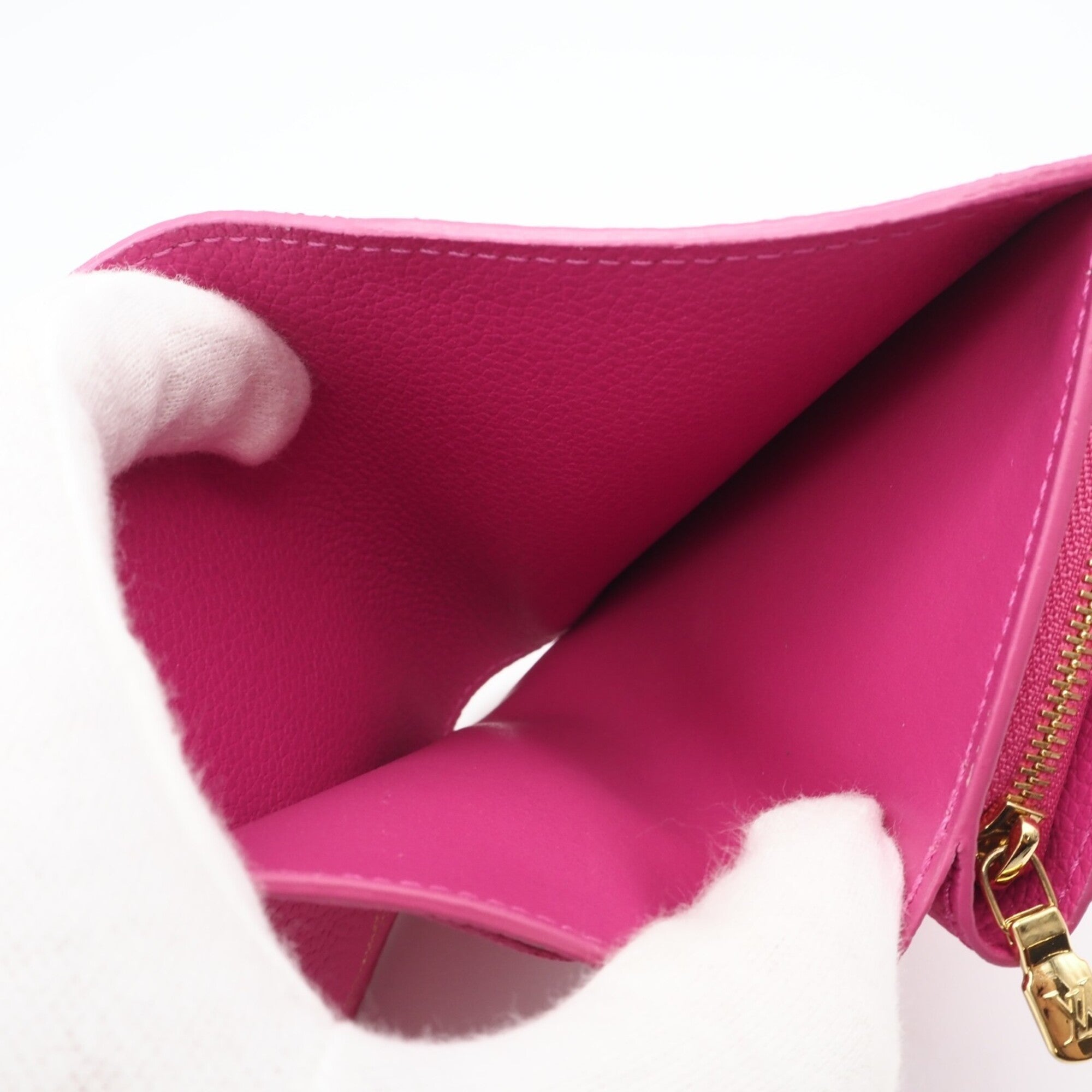 Louis Vuitton Multi-Color Pink Leather Wallet (Bi-Fold) (Pre-Owned)