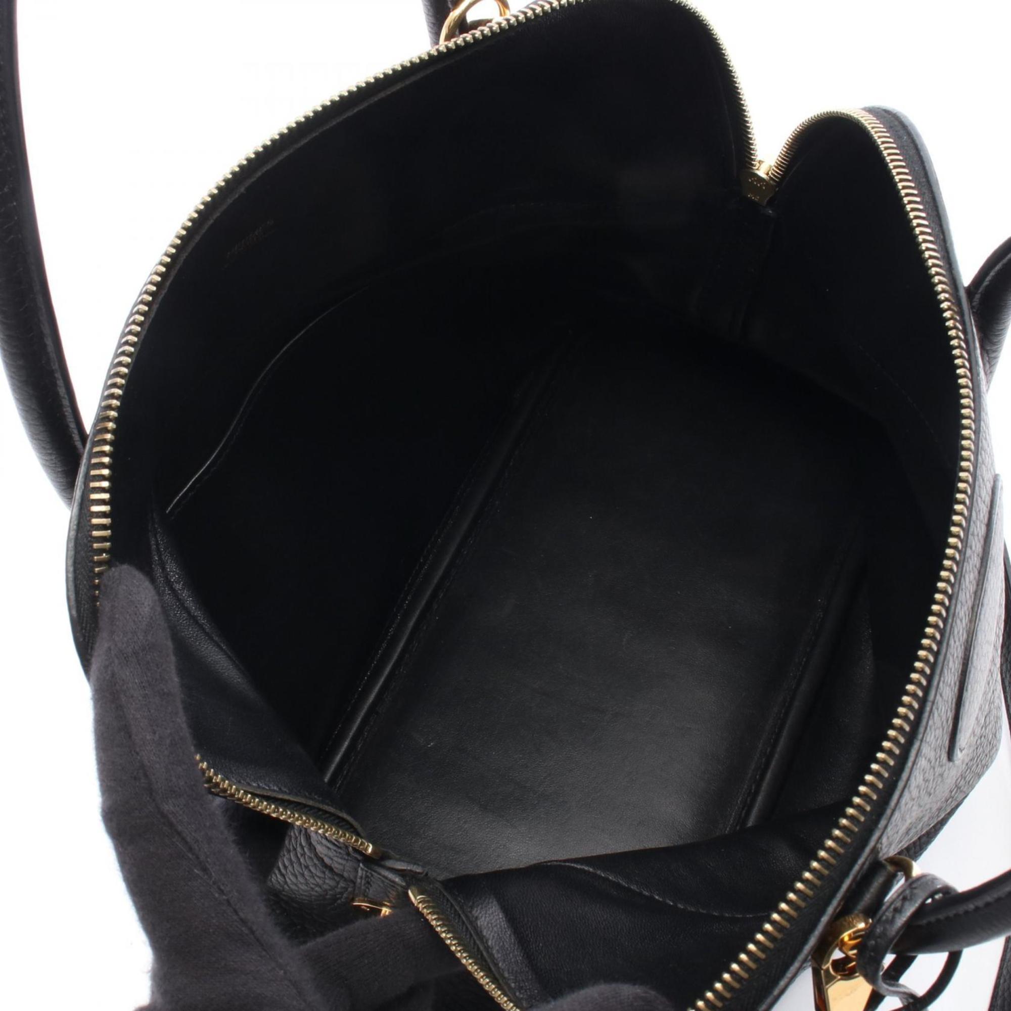 Hermes Black Leather Handbag (Pre-Owned)