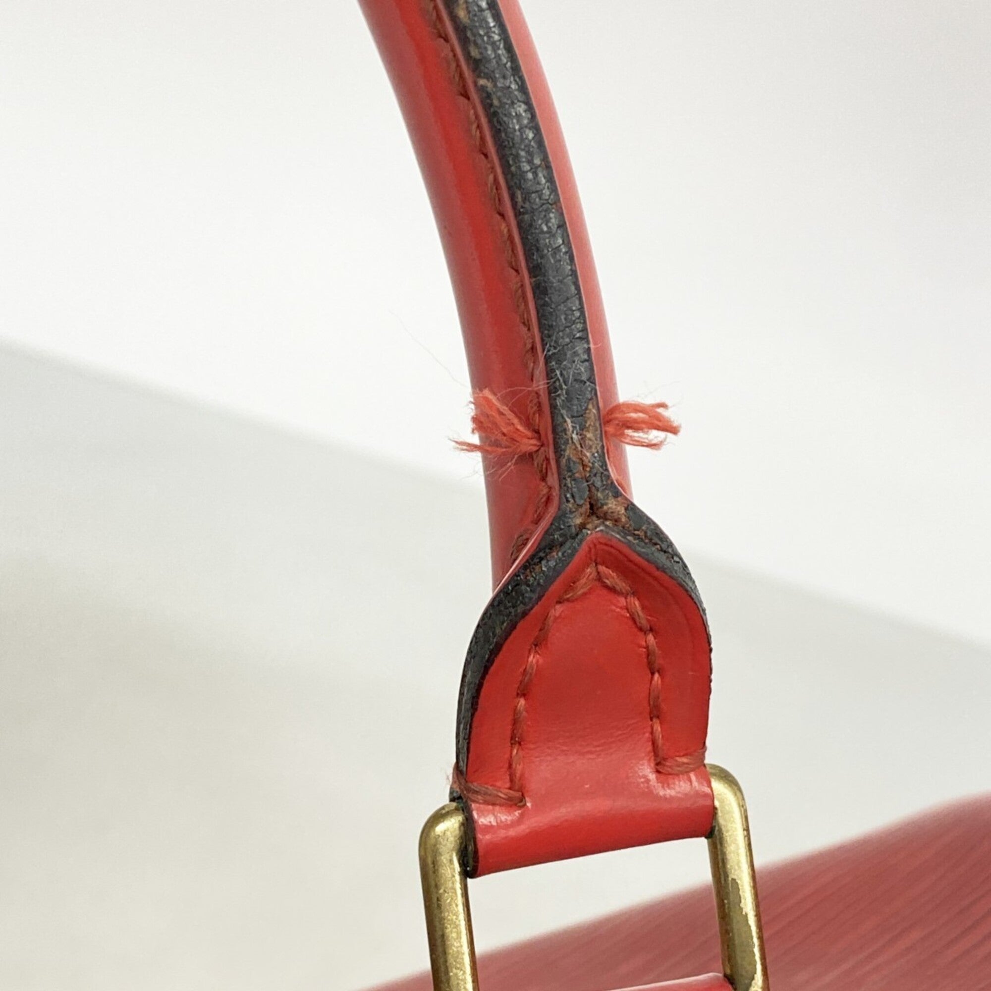 Louis Vuitton Castilian Red Handbag (Pre-Owned)