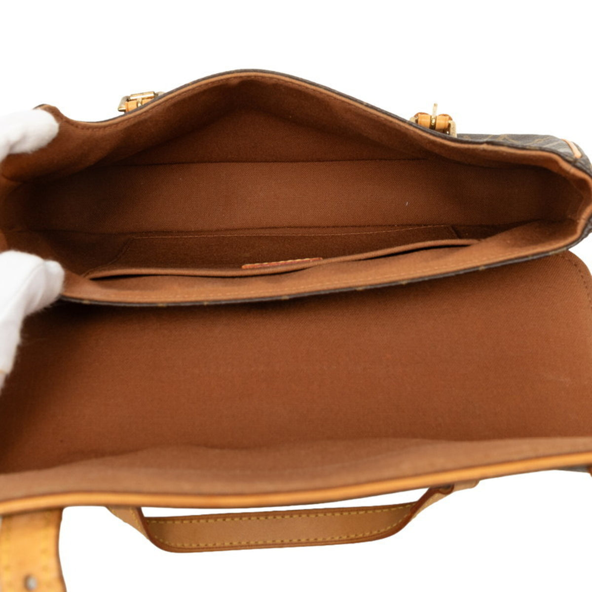 Louis Vuitton Brown Pvc Leather Handbag (Pre-Owned)