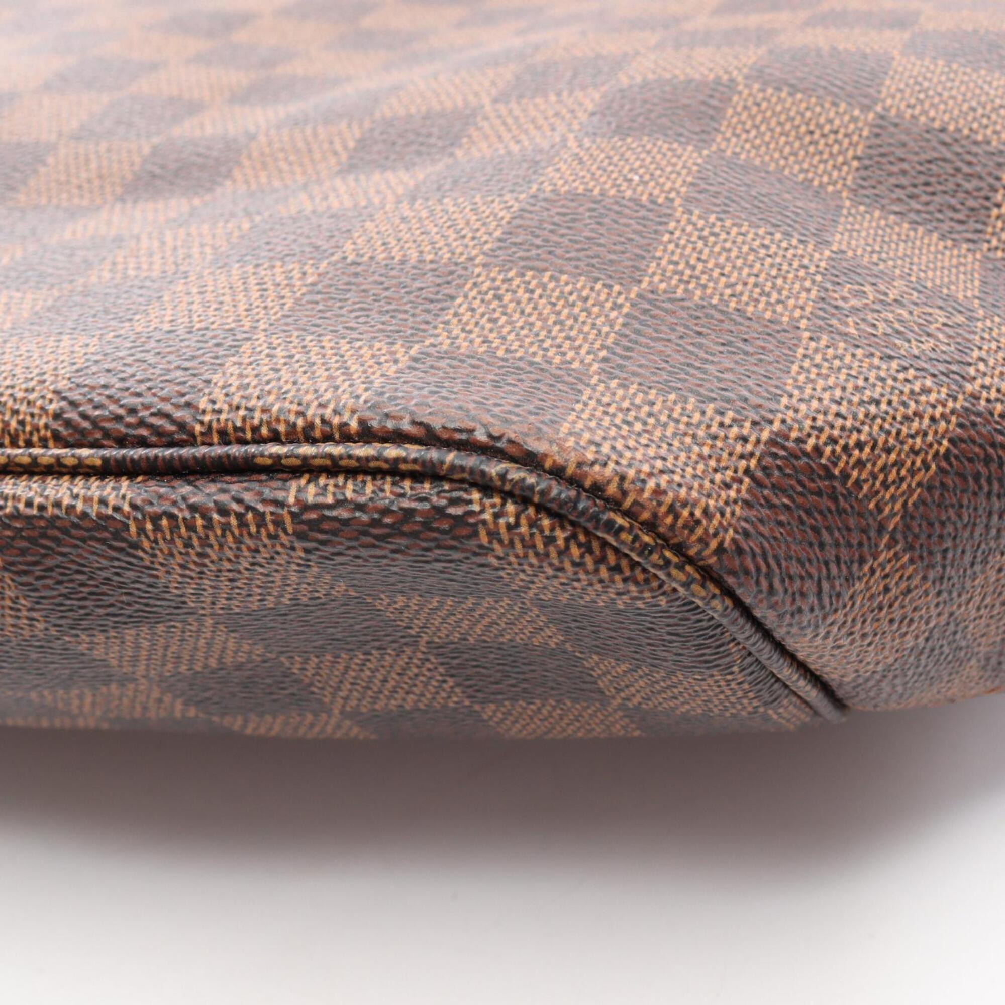 Louis Vuitton Brown Coated Canvas Leather Handbag Tote Bag (Pre-Owned)