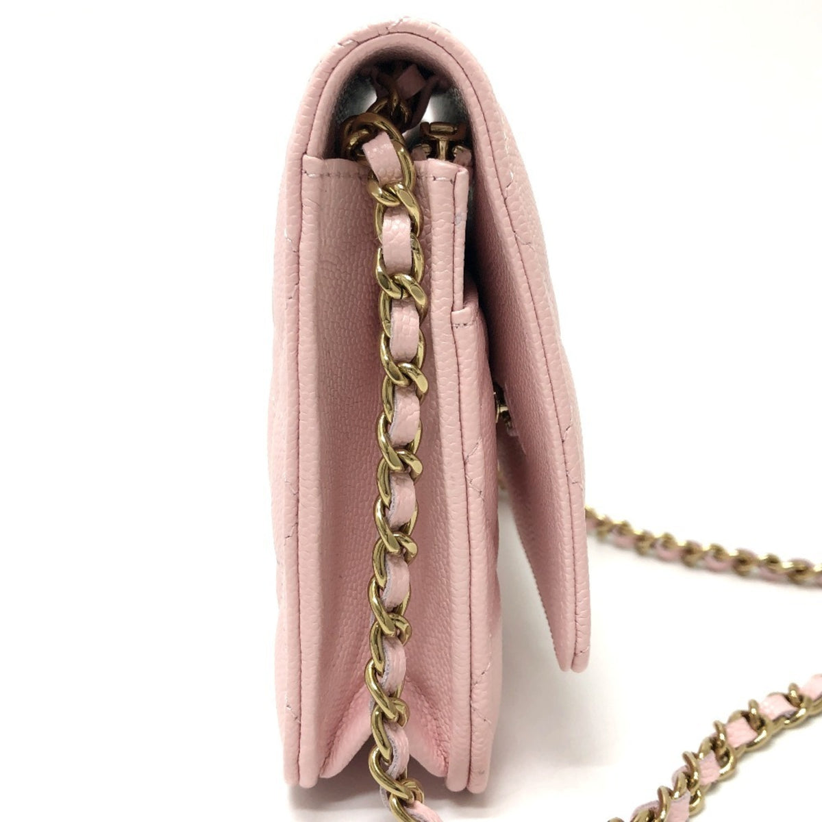 Chanel Pink Caviar Leather Shoulder Bag (Pre-Owned)