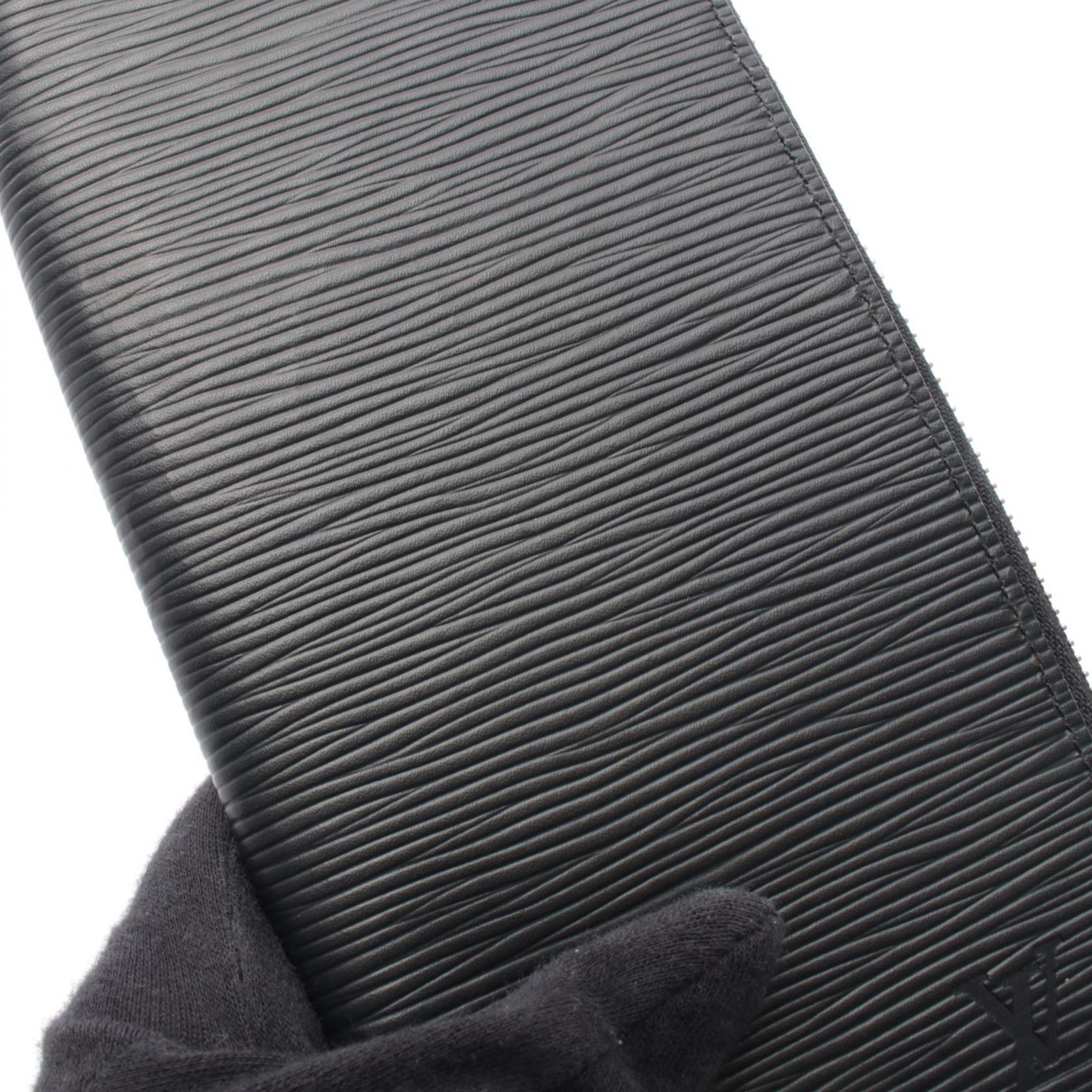 Louis Vuitton Black Noir Epi Leather Long Wallet (Bi-Fold) (Pre-Owned)