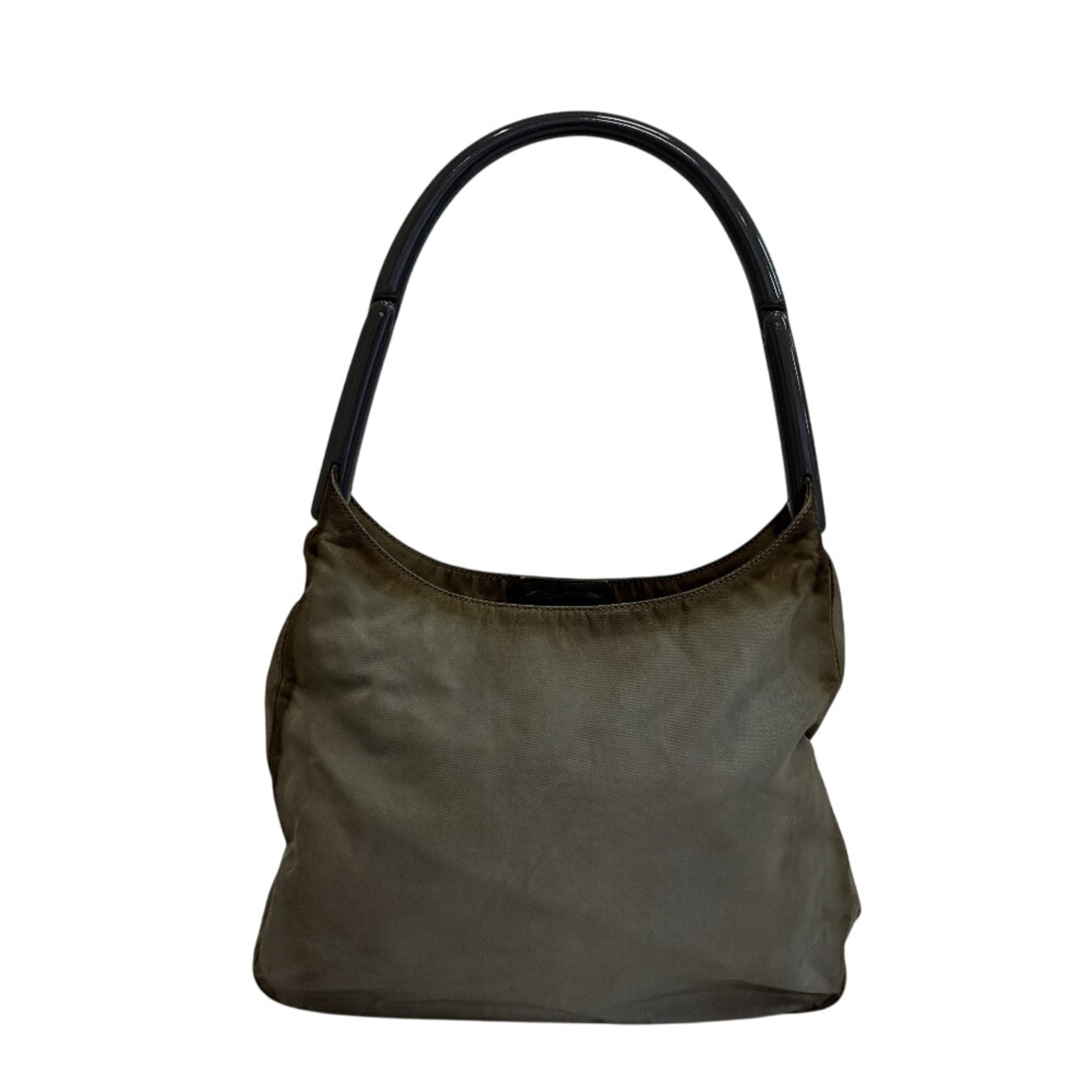 Prada Green Canvas Handbag (Pre-Owned)