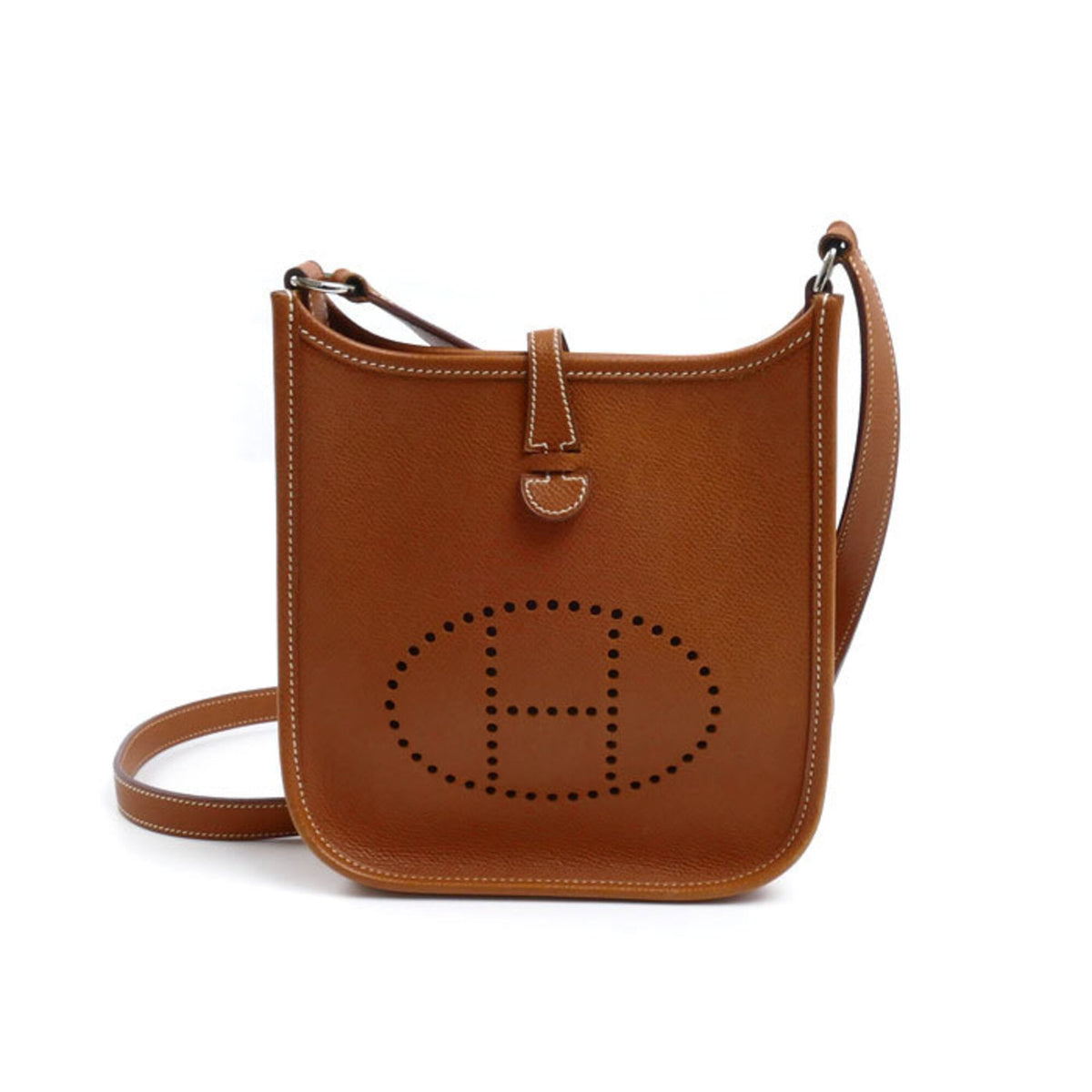 Hermes Brown Leather Shoulder Bag (Pre-Owned)