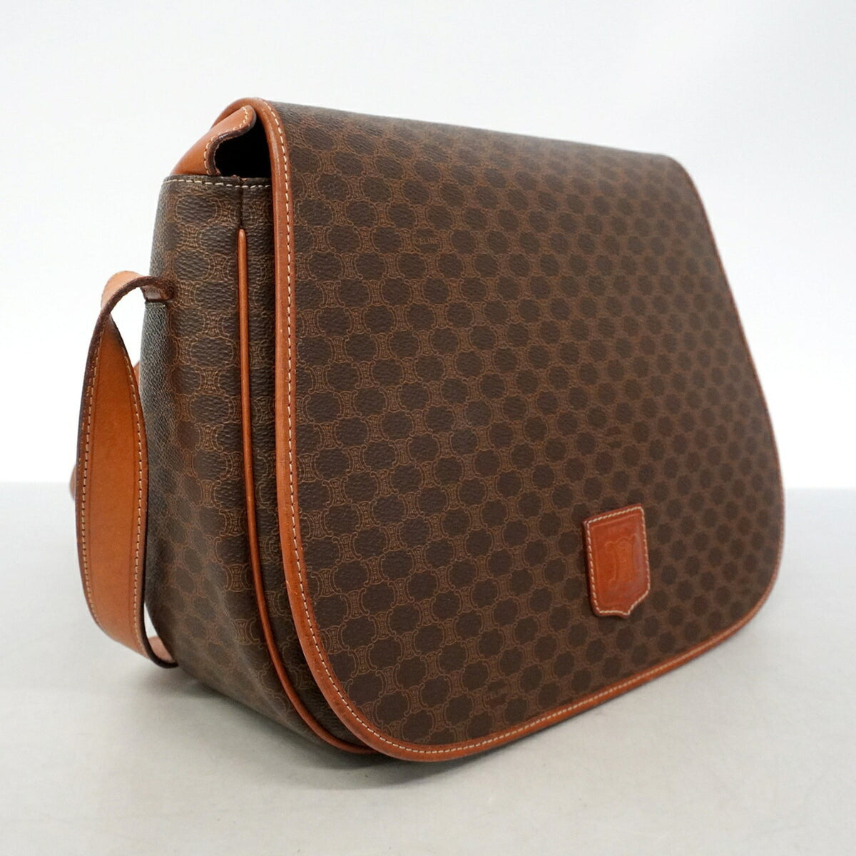 Celine Brown Pvc Shoulder Bag (Pre-Owned)