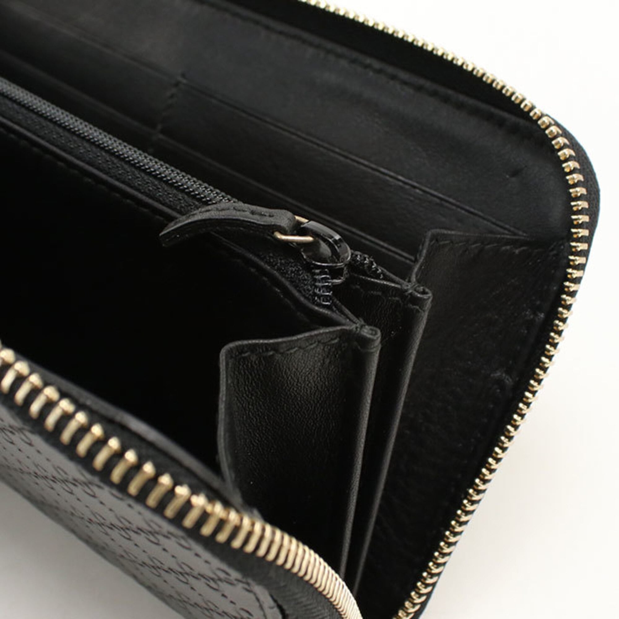 Gucci Black Leather Long Wallet (Bi-Fold) (Pre-Owned)