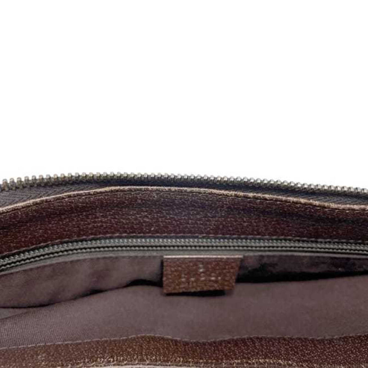 Gucci Beige Brown Gg Canvas Leather Shoulder Bag (Pre-Owned)