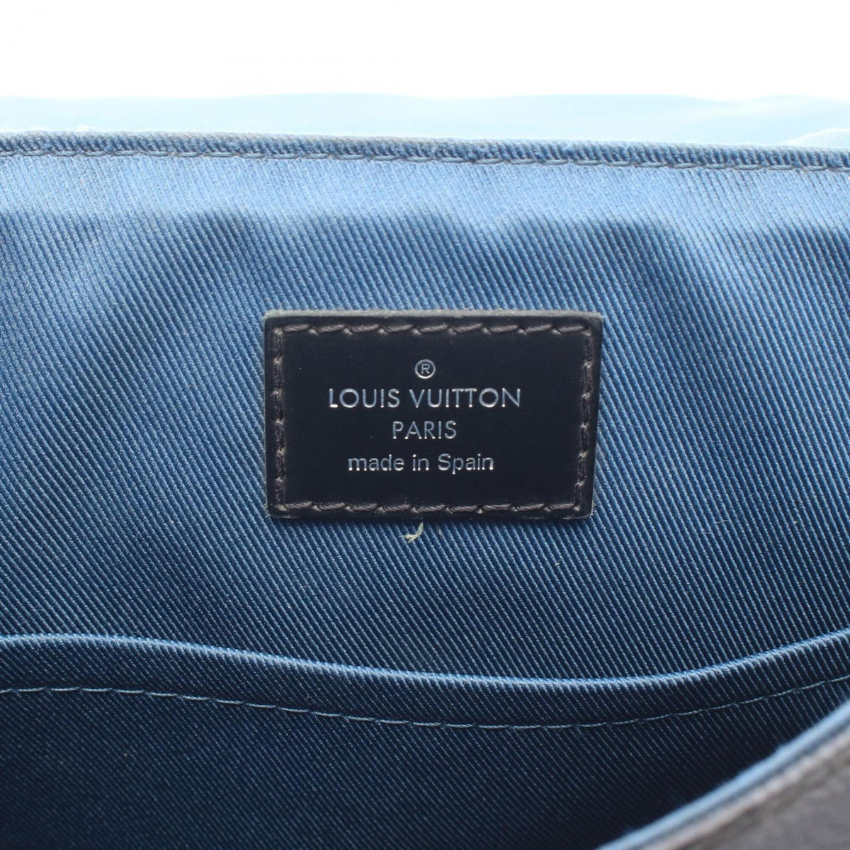 Louis Vuitton Black Coated Canvas Leather Handbag Shoulder Bag (Pre-Owned)