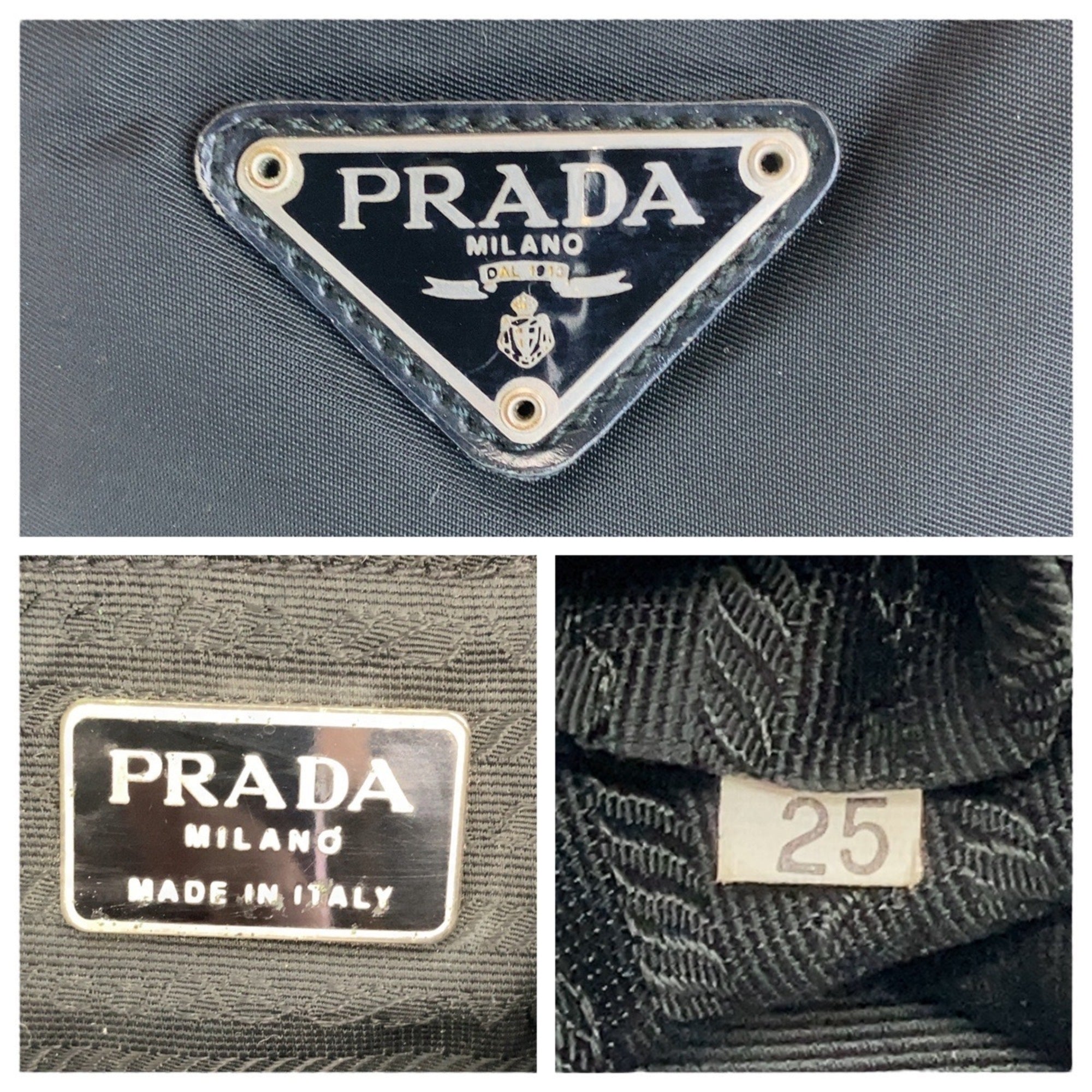 Prada Black Nylon Shoulder Bag Tote Bag (Pre-Owned)