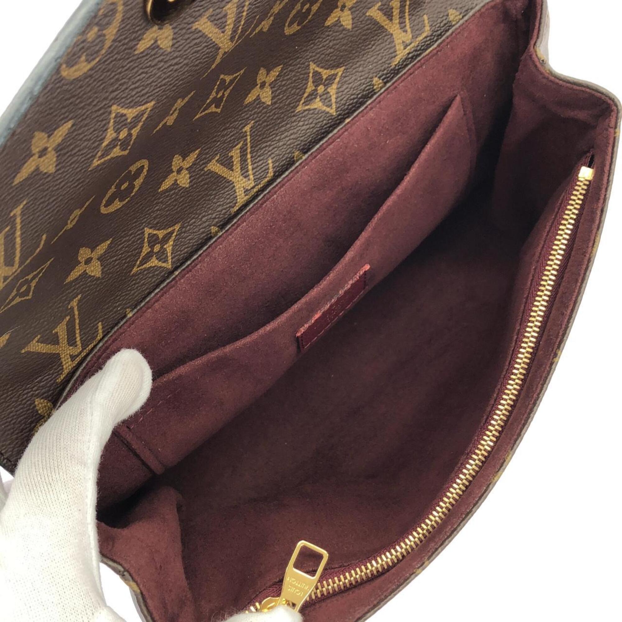 Louis Vuitton Bordeaux Marron Coated Canvas Leather Shoulder Bag (Pre-Owned)