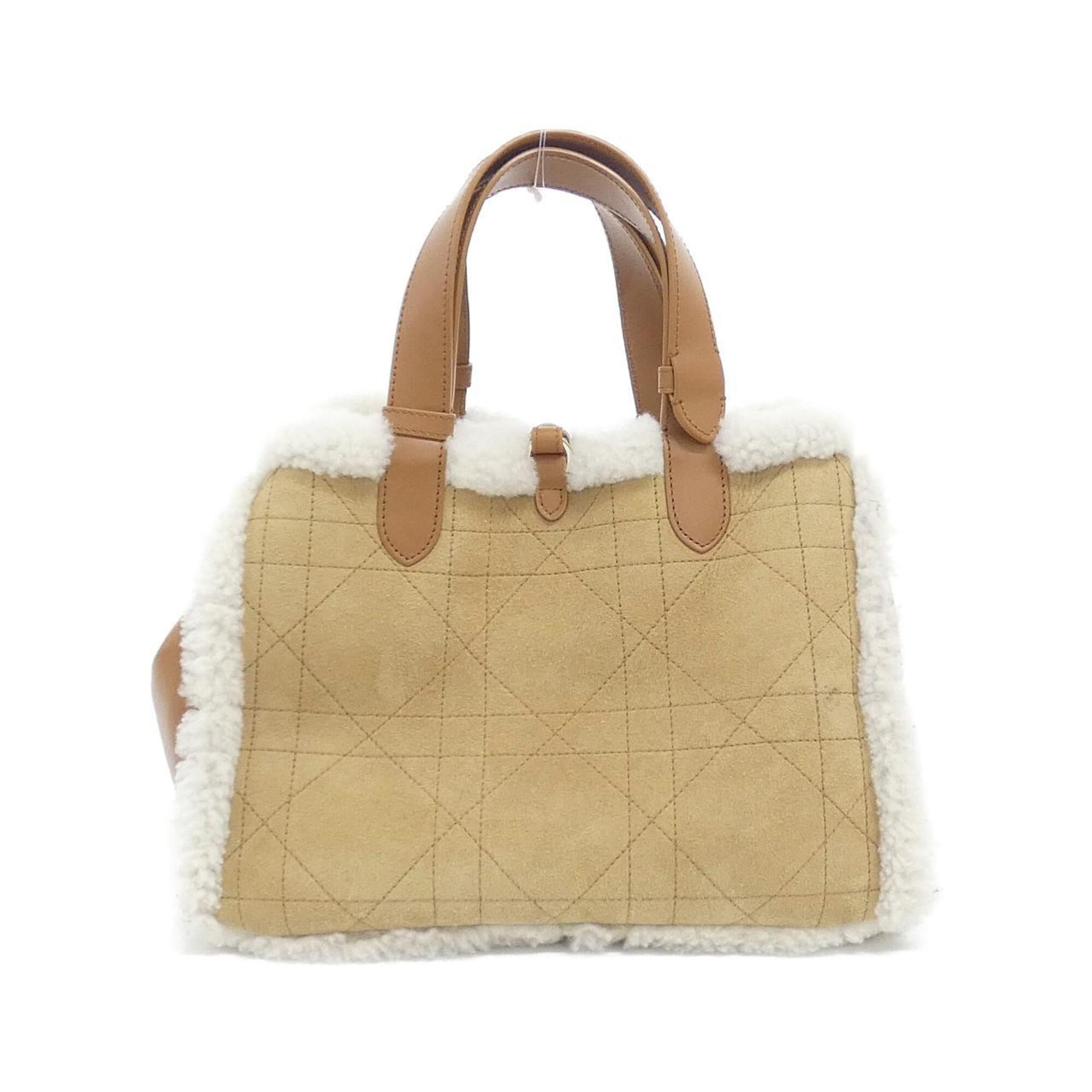 Christian Dior Beige Suede Handbag (Pre-Owned)