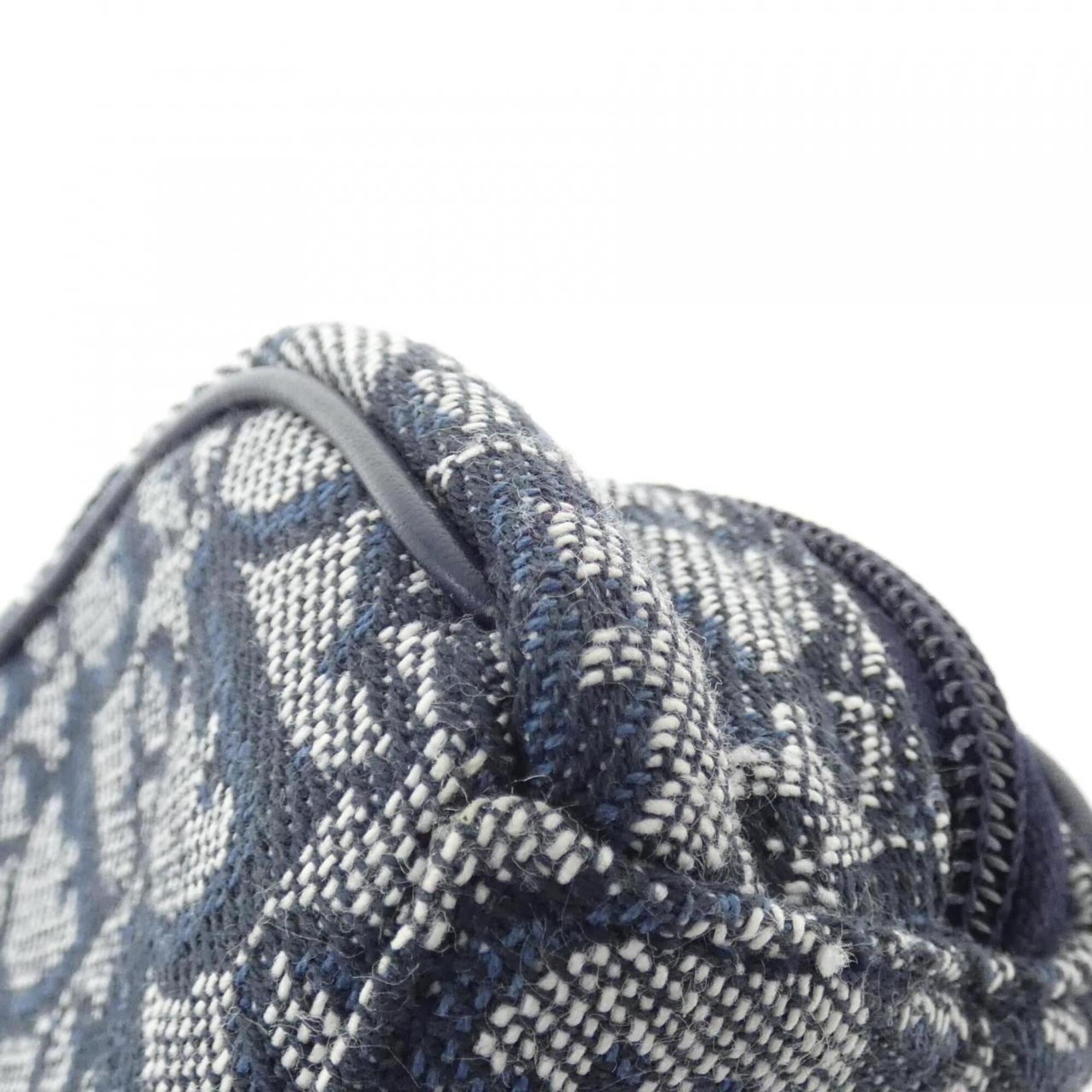 Christian Dior Navy Canvas Handbag Pouch (Pre-Owned)