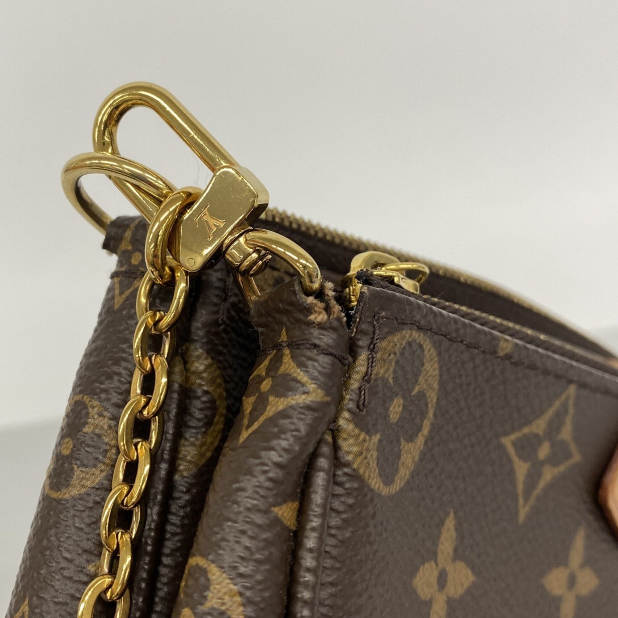 Louis Vuitton Khaki Handbag (Pre-Owned)