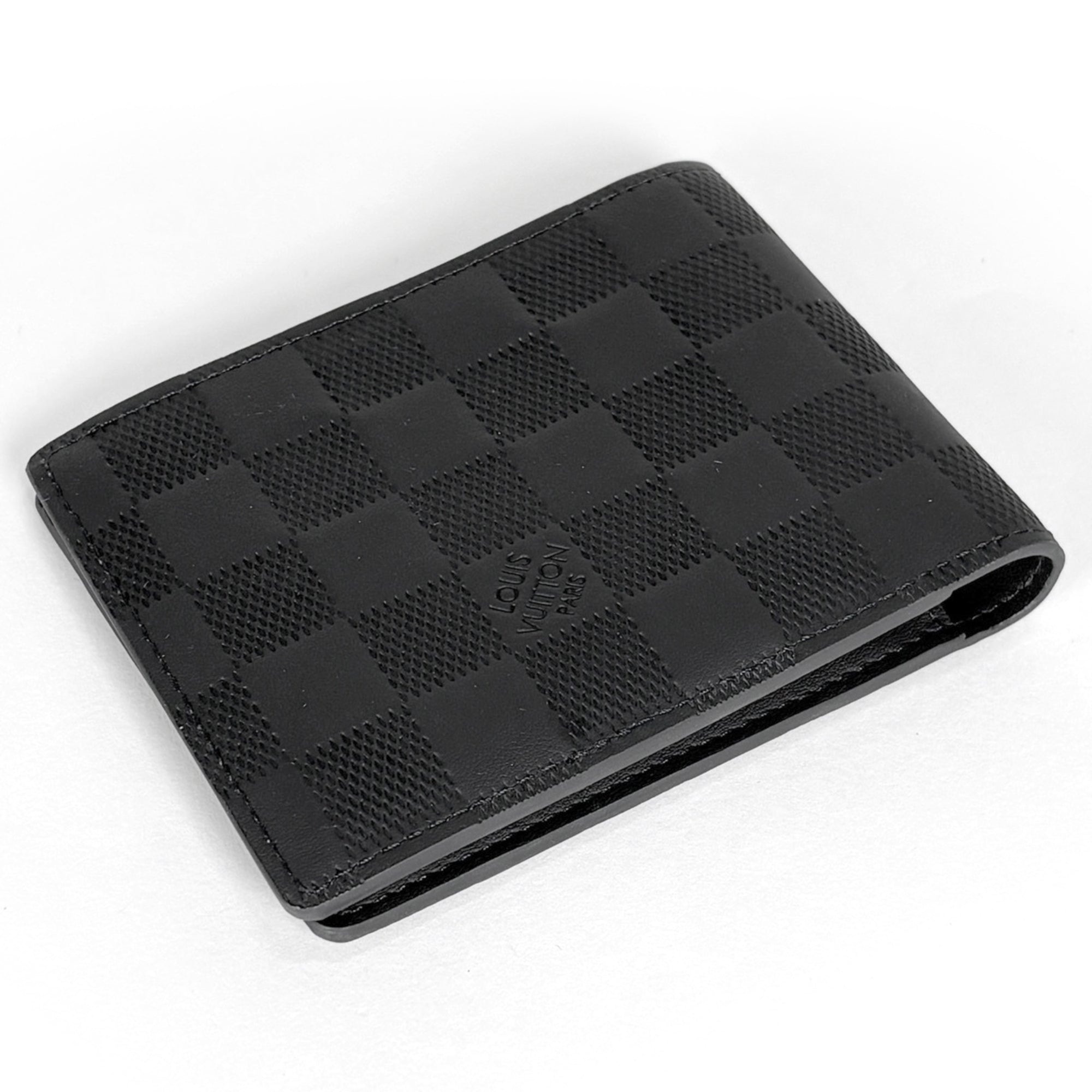 Louis Vuitton Black Onyx Damier Infini Wallet (Bi-Fold) (Pre-Owned)