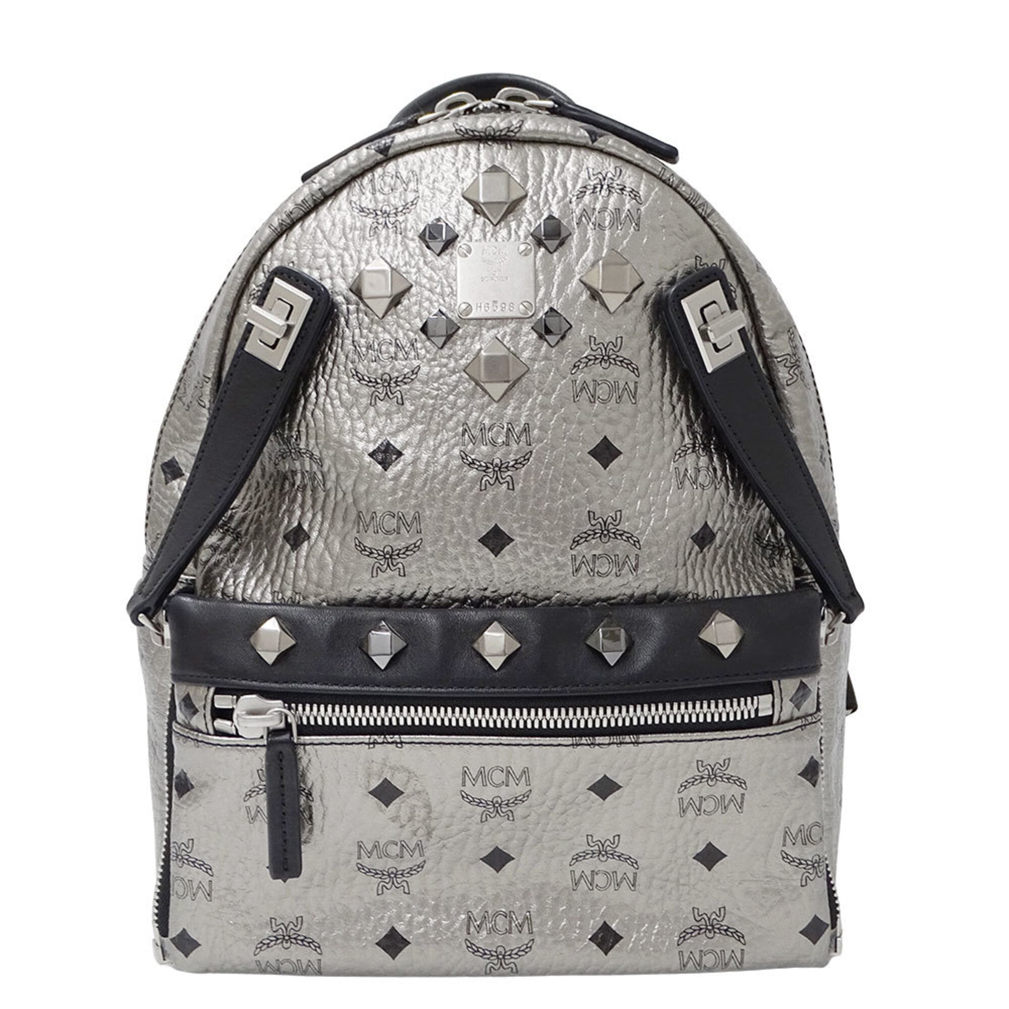 Mcm Black Canvas Handbag Pouch (Pre-Owned)