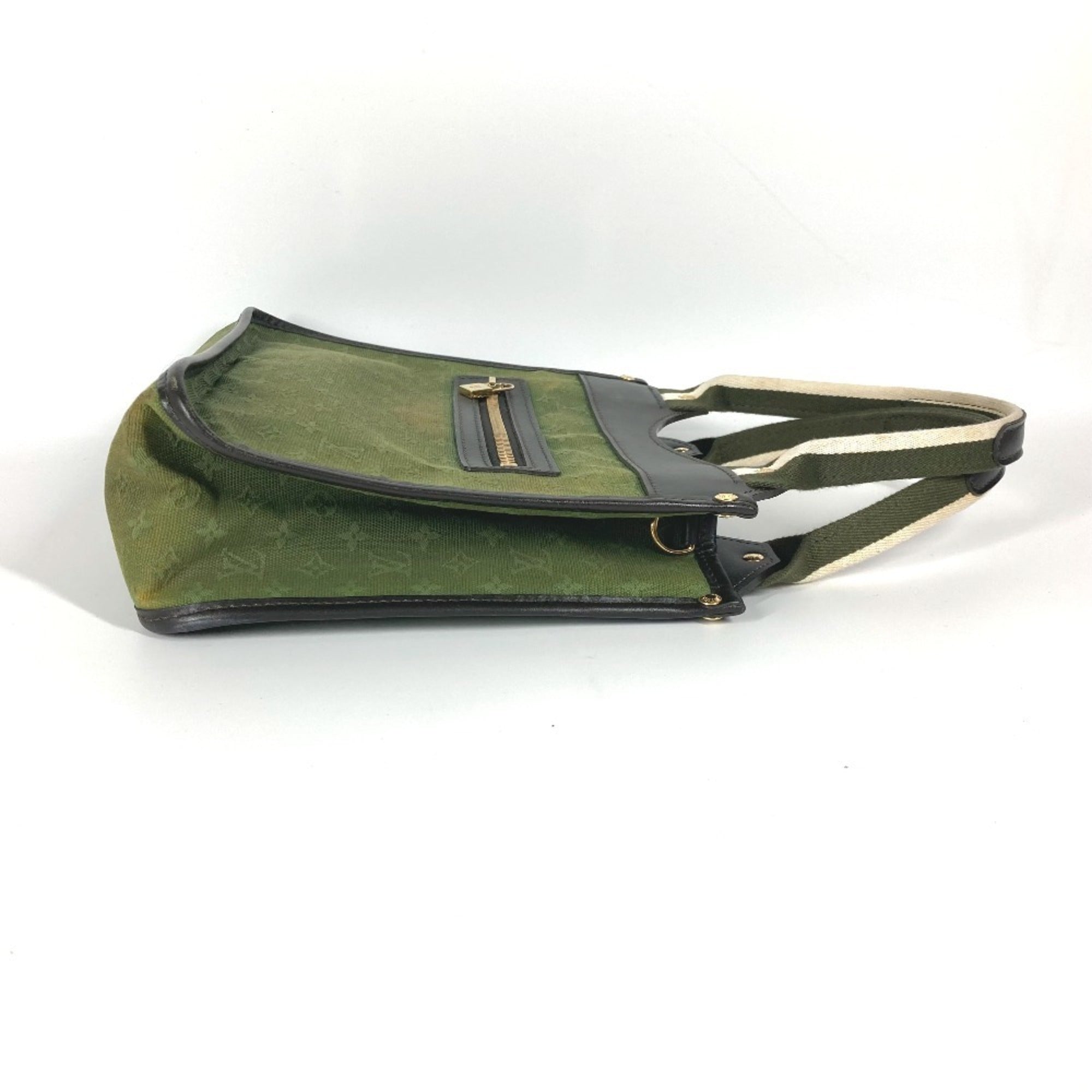 Louis Vuitton Khaki Monogram Mini Handbag Tote Bag (Pre-Owned)