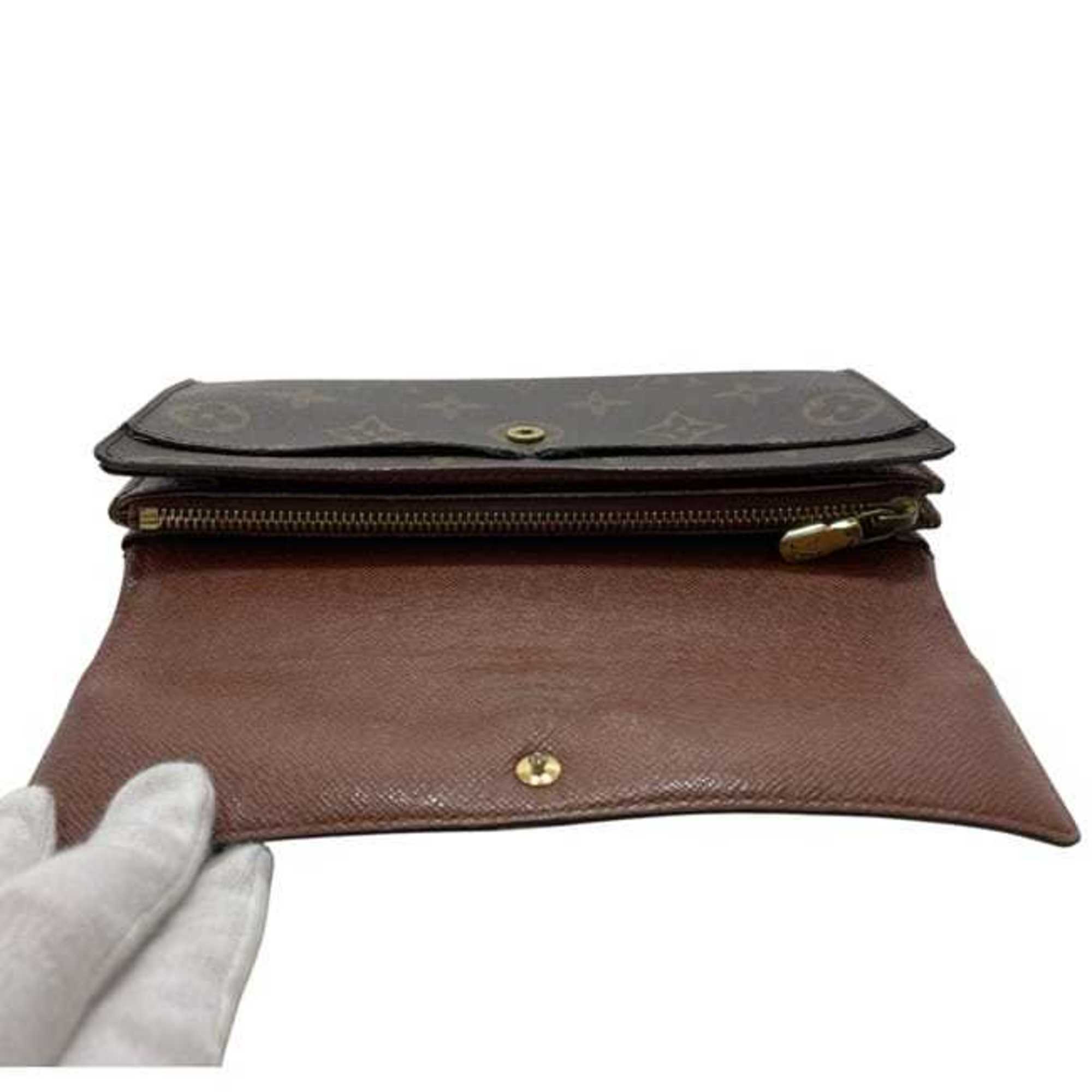 Louis Vuitton Brown Monogram Monogram Long Wallet (Bi-Fold) (Pre-Owned)
