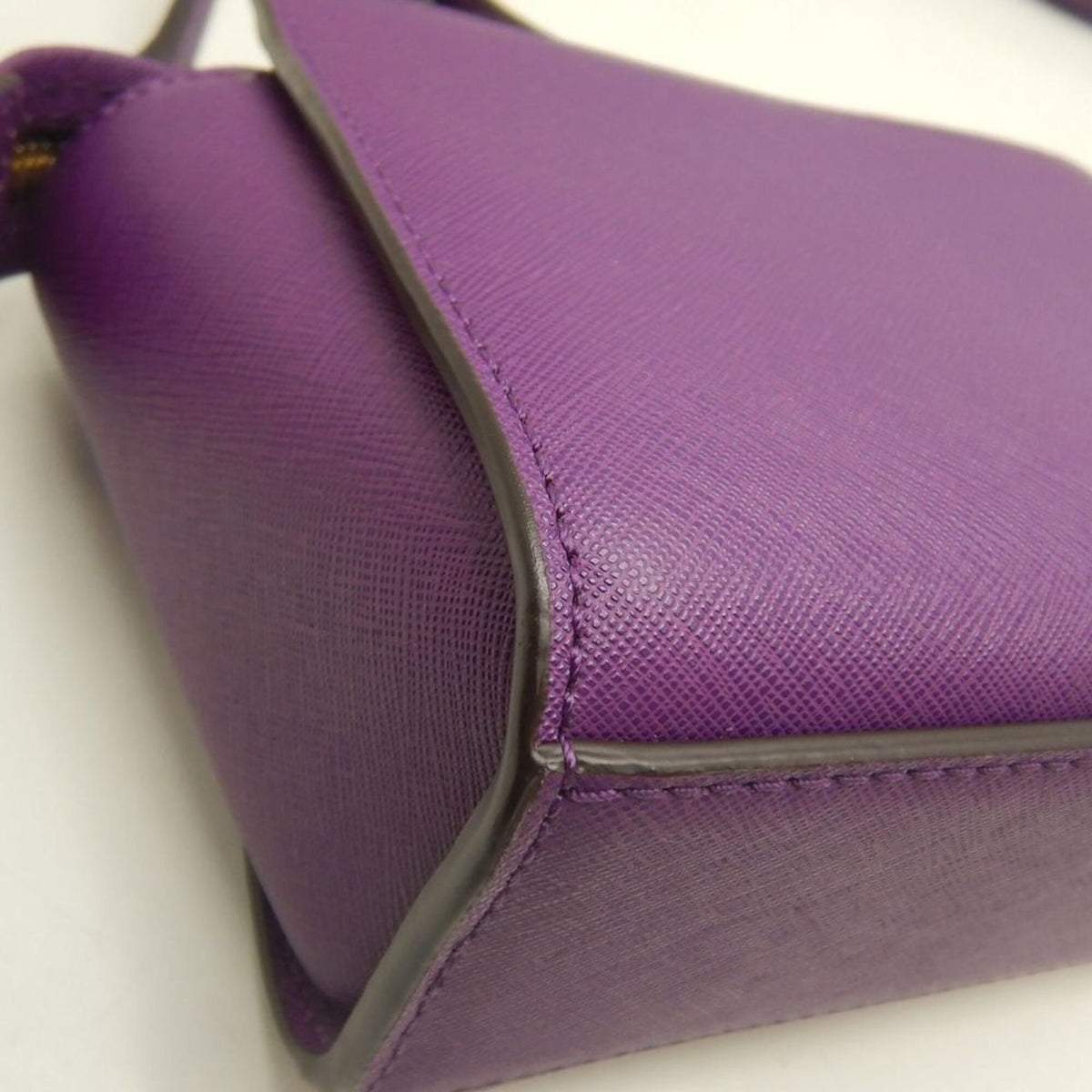 Michael Kors Purple Leather Shoulder Bag (Pre-Owned)