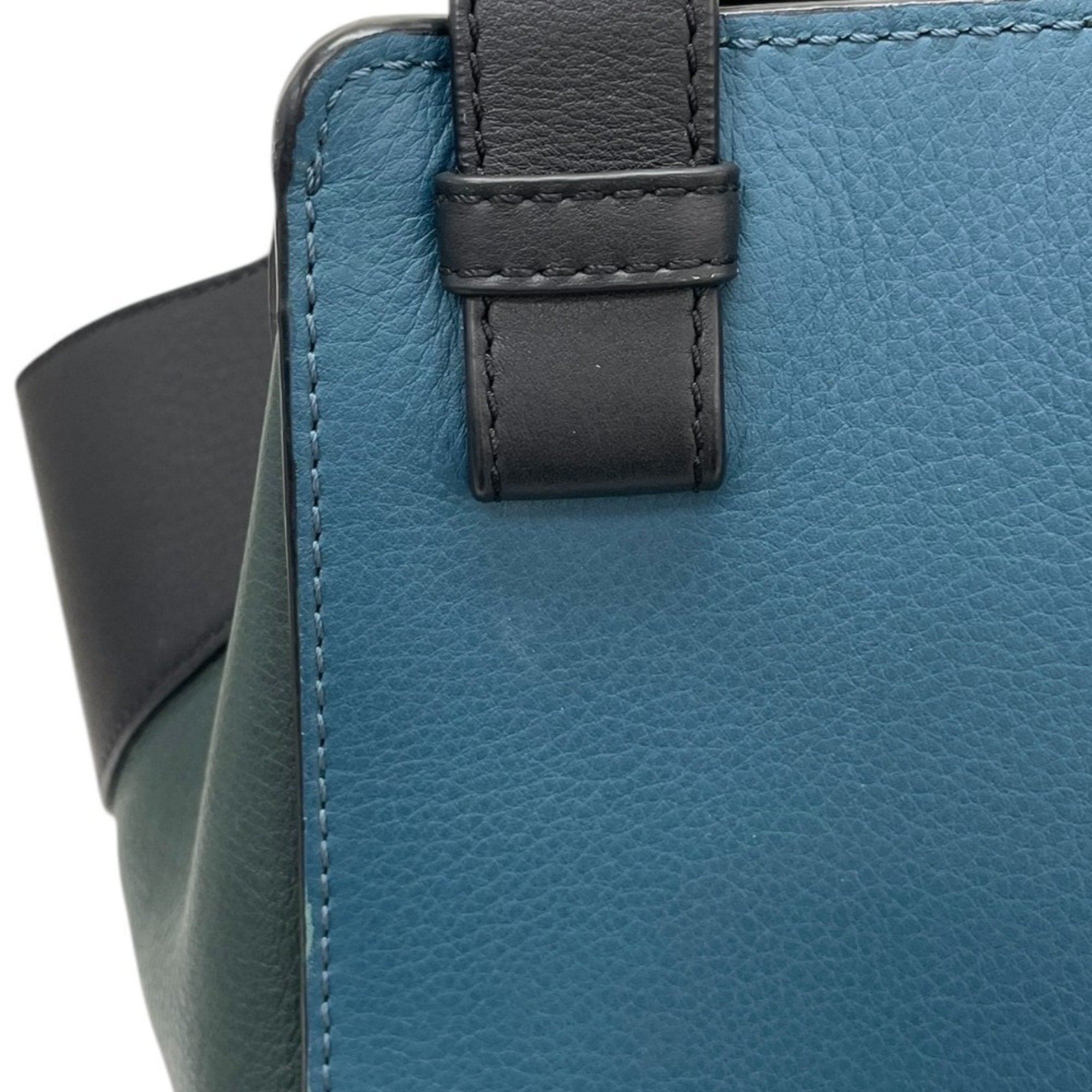 Loewe Black Blue Green Handbag Shoulder Bag (Pre-Owned)