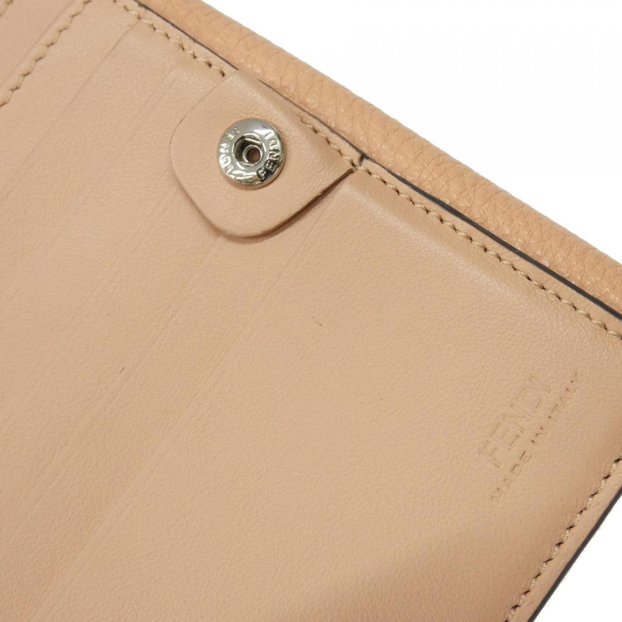 Fendi Baby Pink Leather Wallet (Bi-Fold) (Pre-Owned)