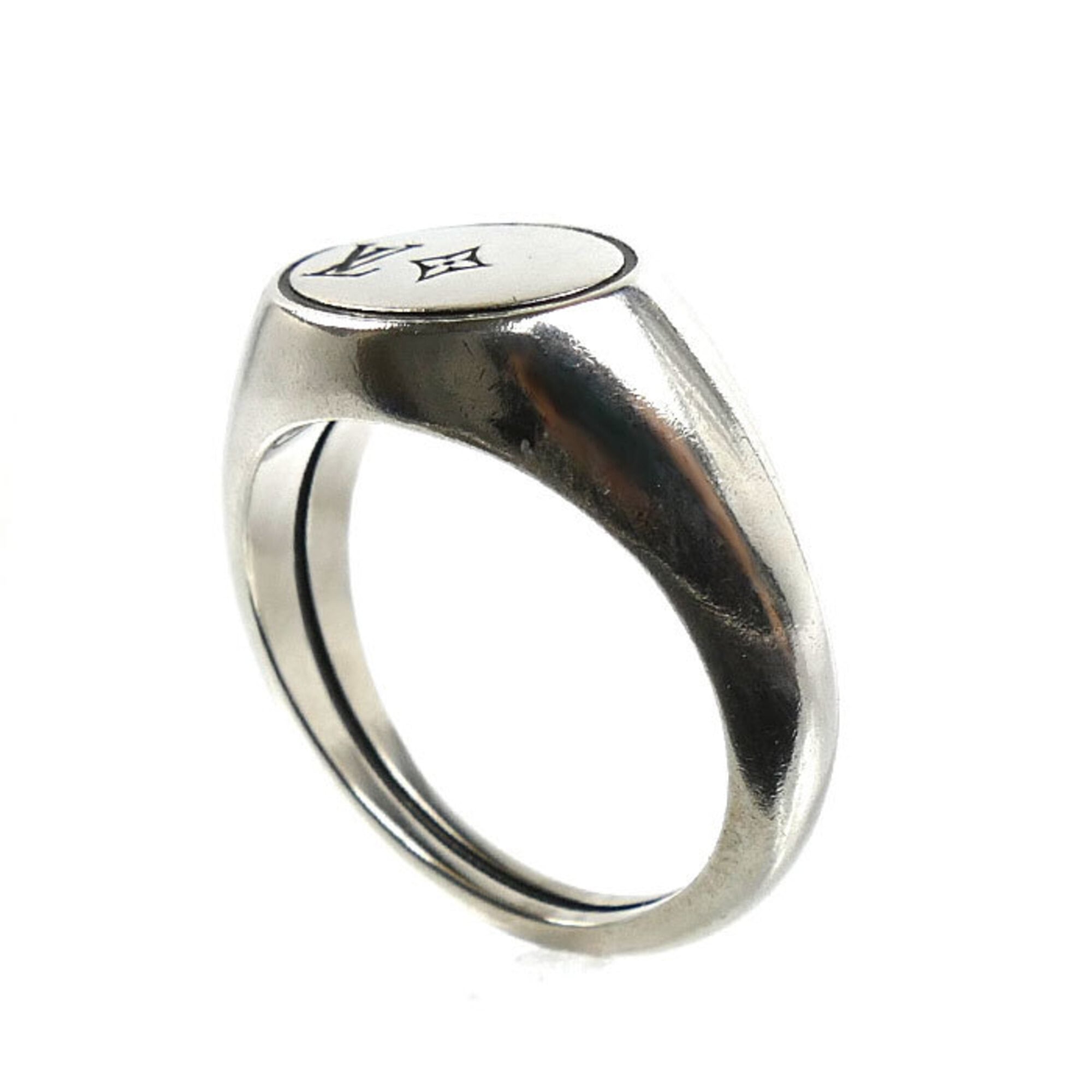 Louis Vuitton Silver 925 Band Ring (Pre-Owned)