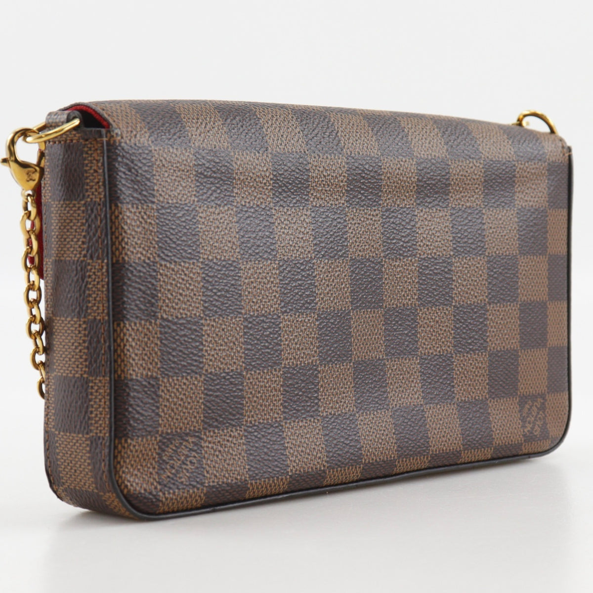Louis Vuitton Brown Damier Canvas Pochette Pouch Shoulder Bag (Pre-Owned)
